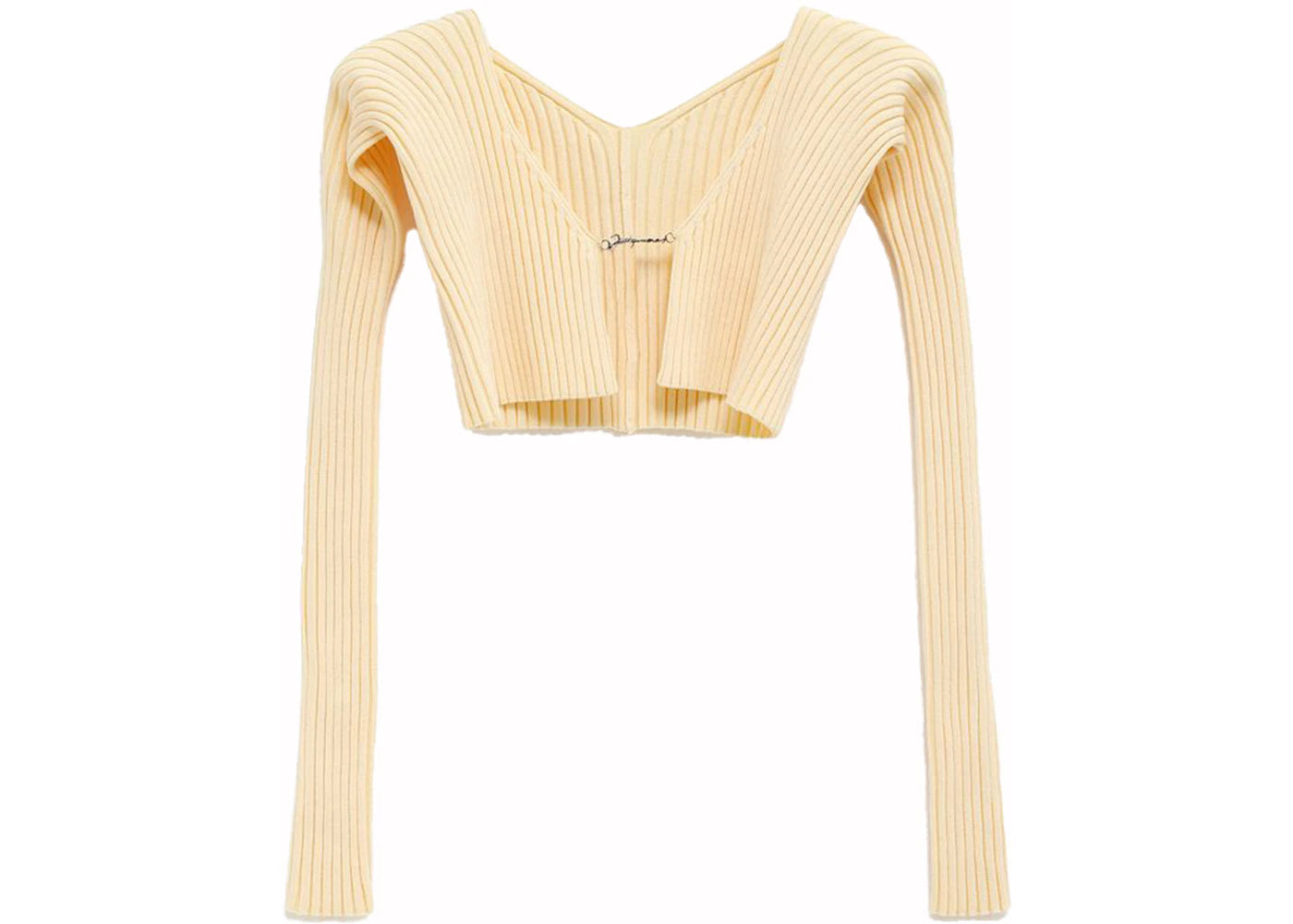 Jacquemus La Maille Pralu Cardigans Light Yellow