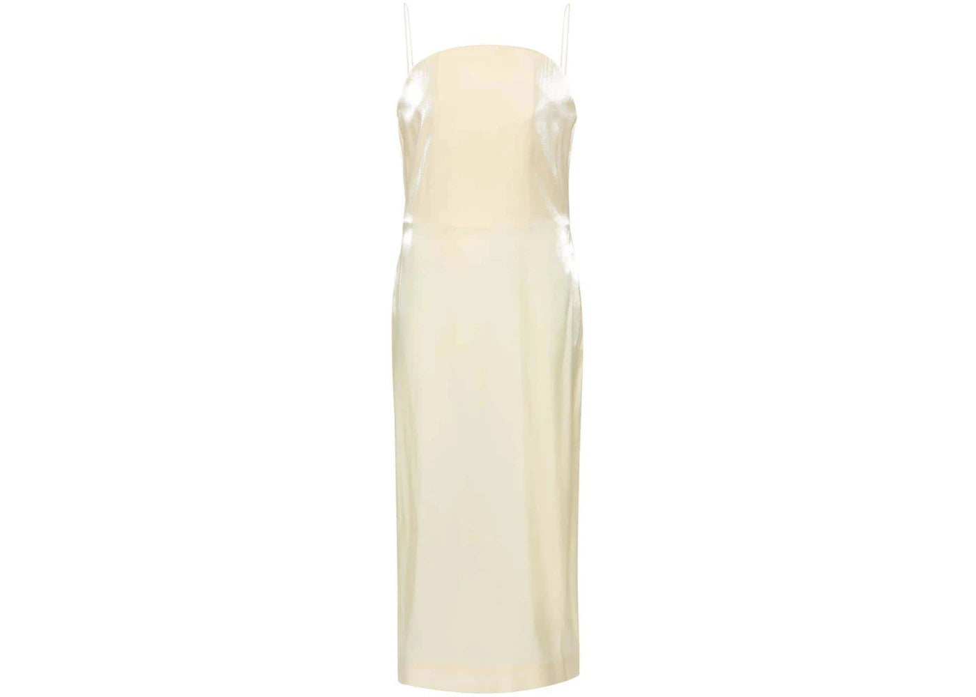 Jacquemus La Robe Carino Midi Dress Pale Yellow