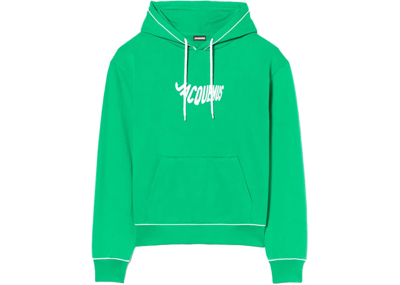 Jacquemus Le Sweatshirt Vague Print Wave Logo Hoodie Green