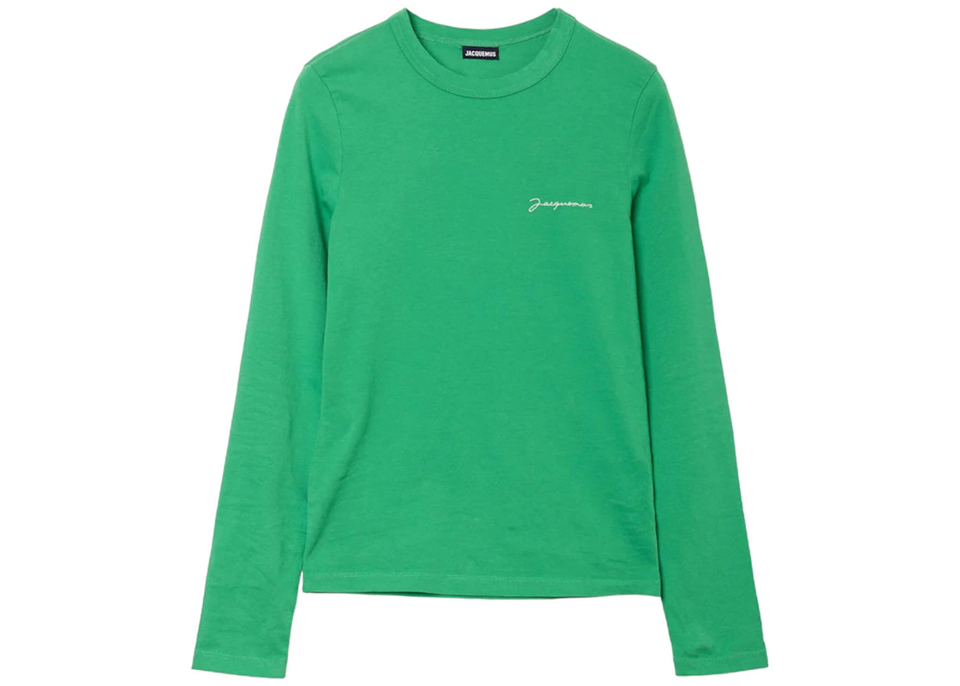 Jacquemus Women's Le T-Shirt Brode Manches Longues T-Shirt Green