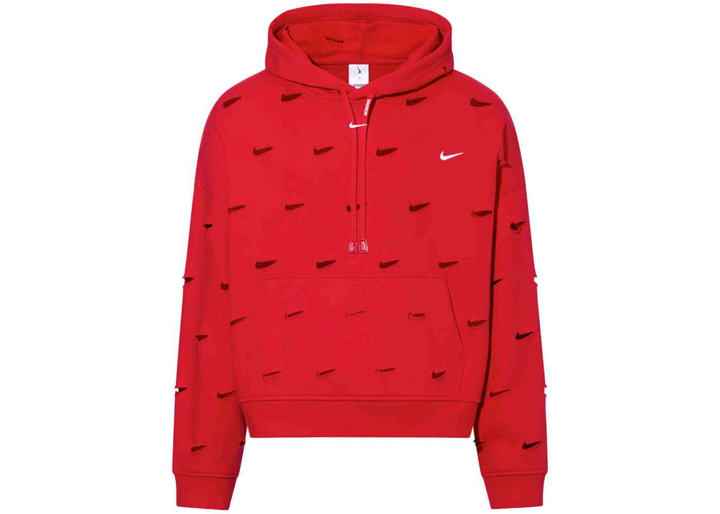 Jacquemus x Nike Le Swoosh Hoodie Dark Red