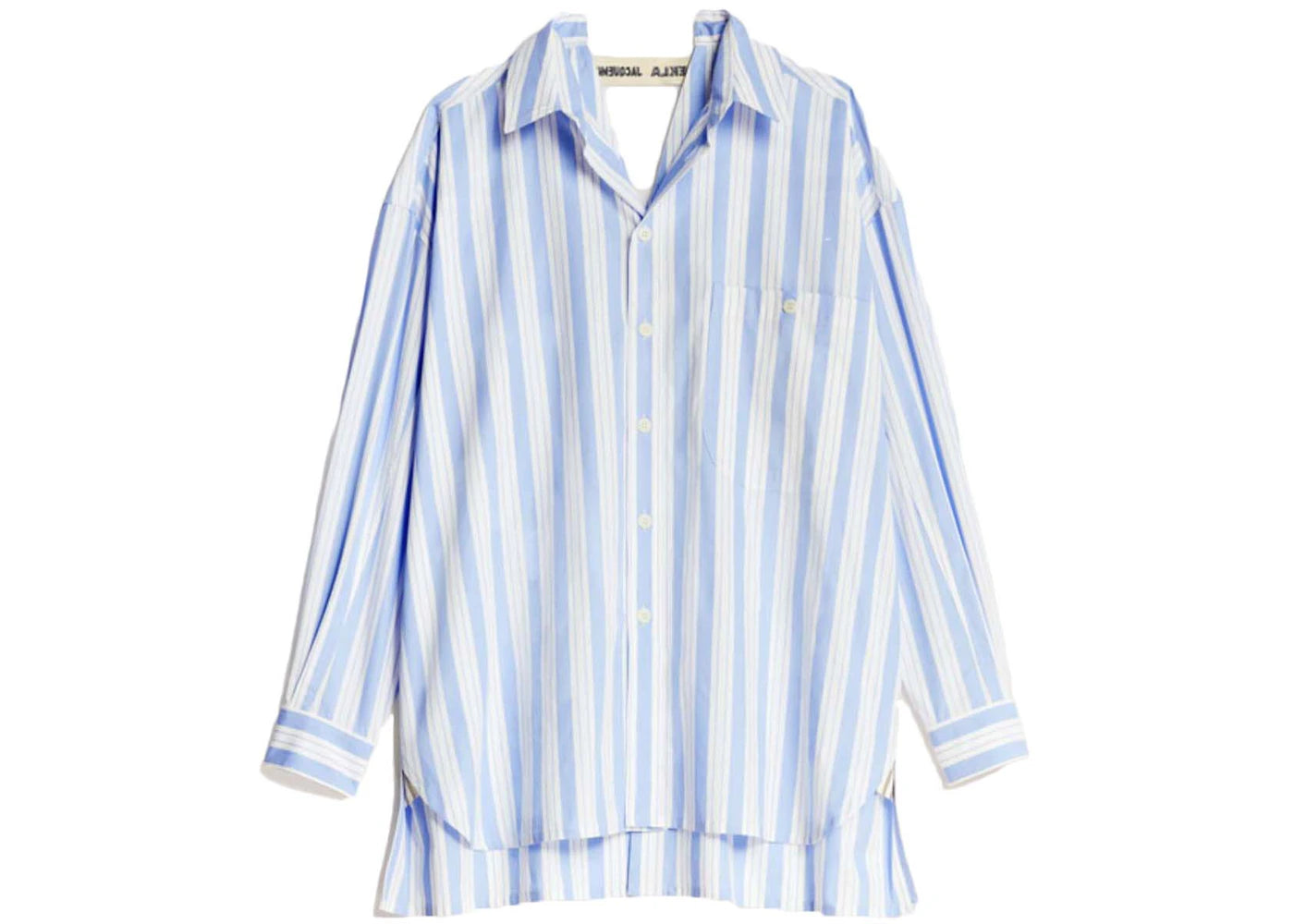 Jacquemus x Tekla La Chemise Blue White Stripe