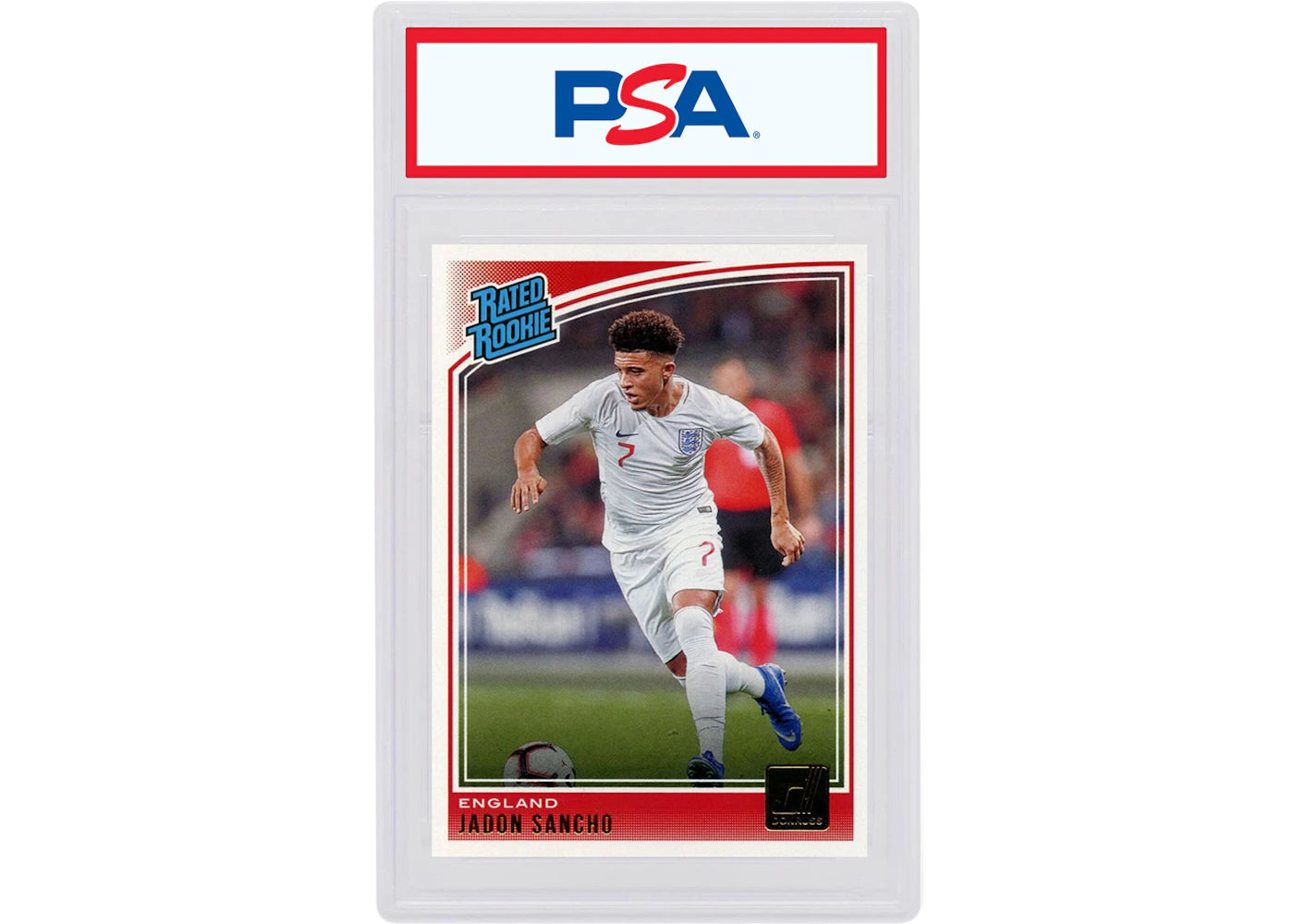 Jadon Sancho 2018 Donruss Soccer Rated Rookie #189 (PSA or BGS Graded)