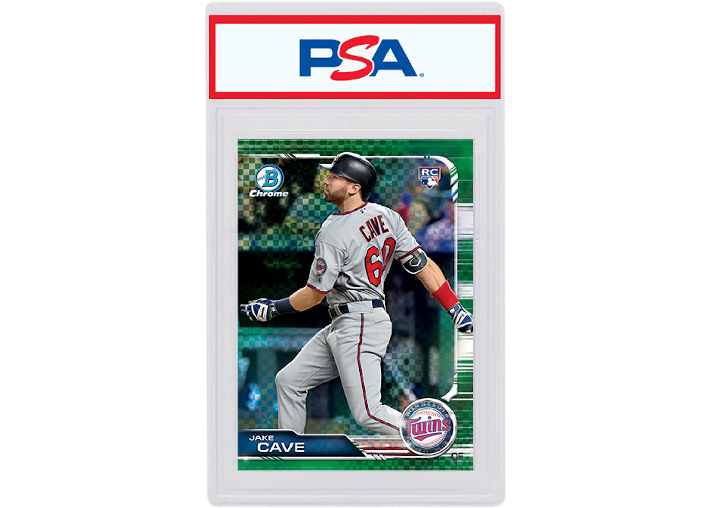 Jake Cave 2019 Bowman Chrome X Rookie Green X-Fractor /31 #5 (PSA or BGS Graded)