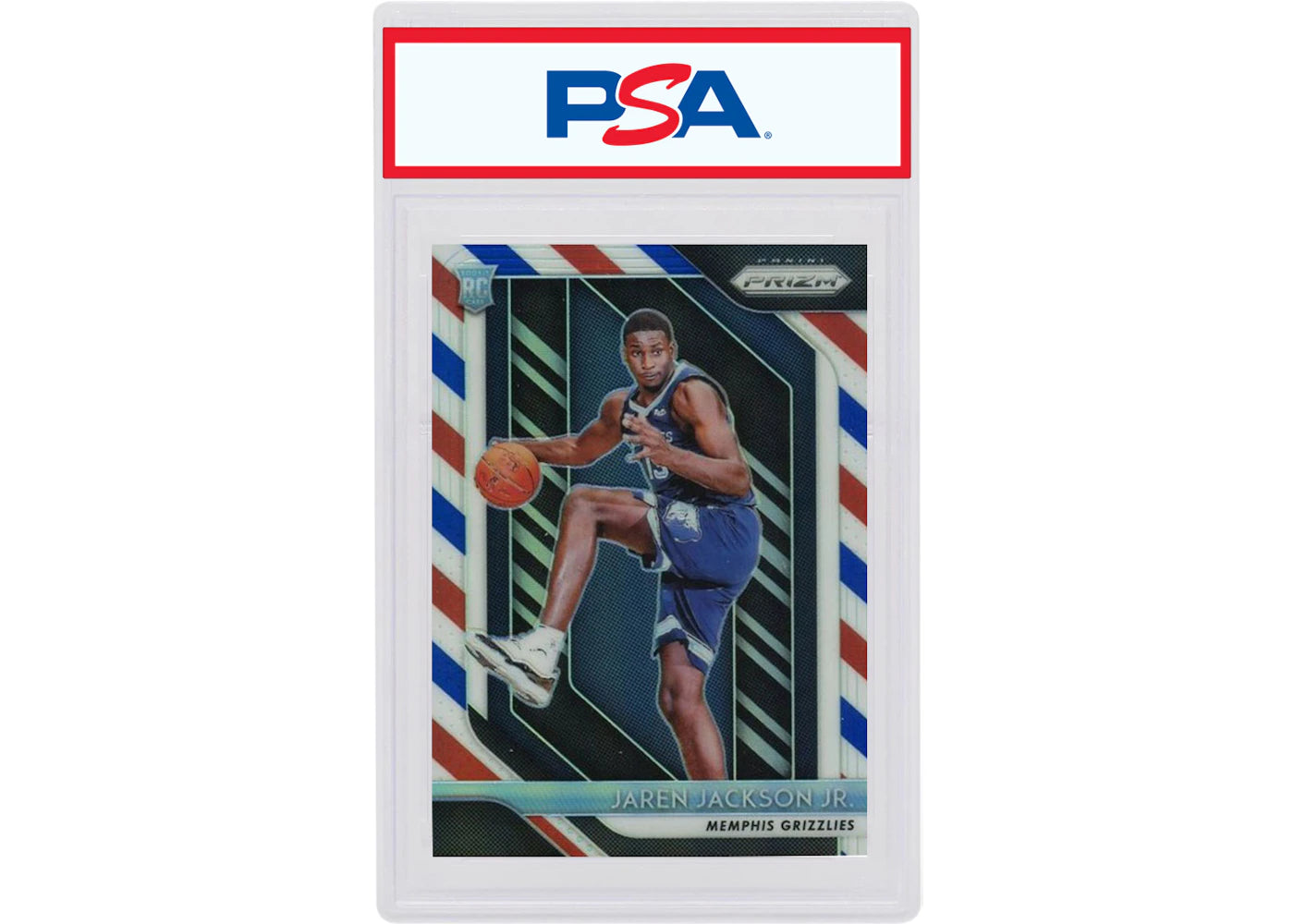 Jaren Jackson Jr. 2018 Panini Prizm Rookie Red/White/Blue #66 (PSA or BGS Graded)