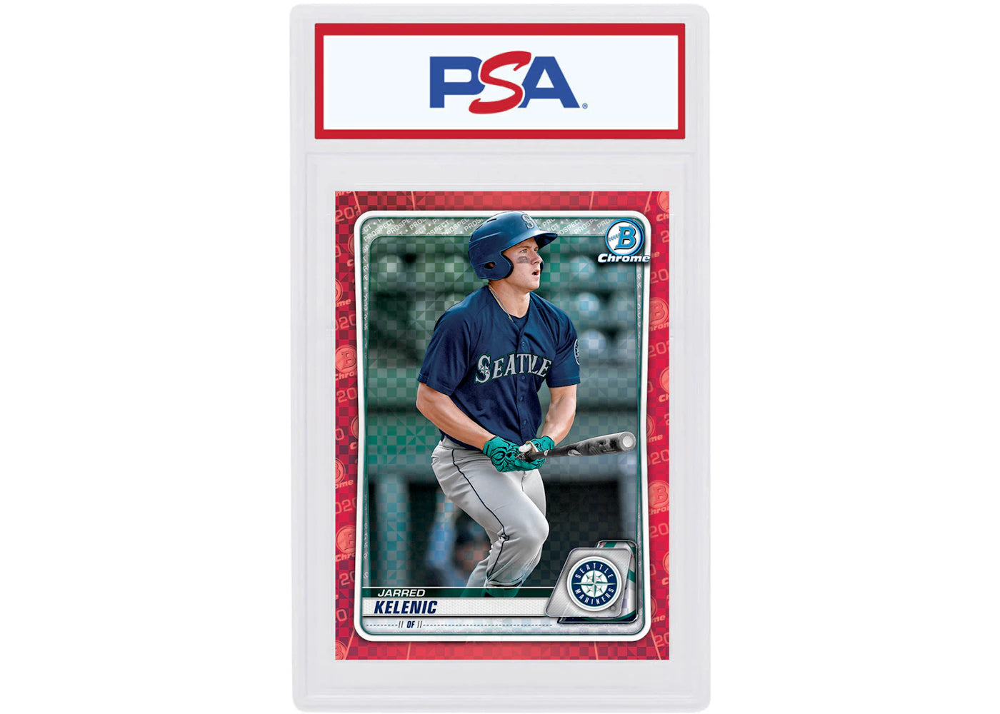 Jarred Kelenic 2020 Bowman Chrome X Red X-Fractor 1/1 #BCP-212 (PSA or BGS Graded)