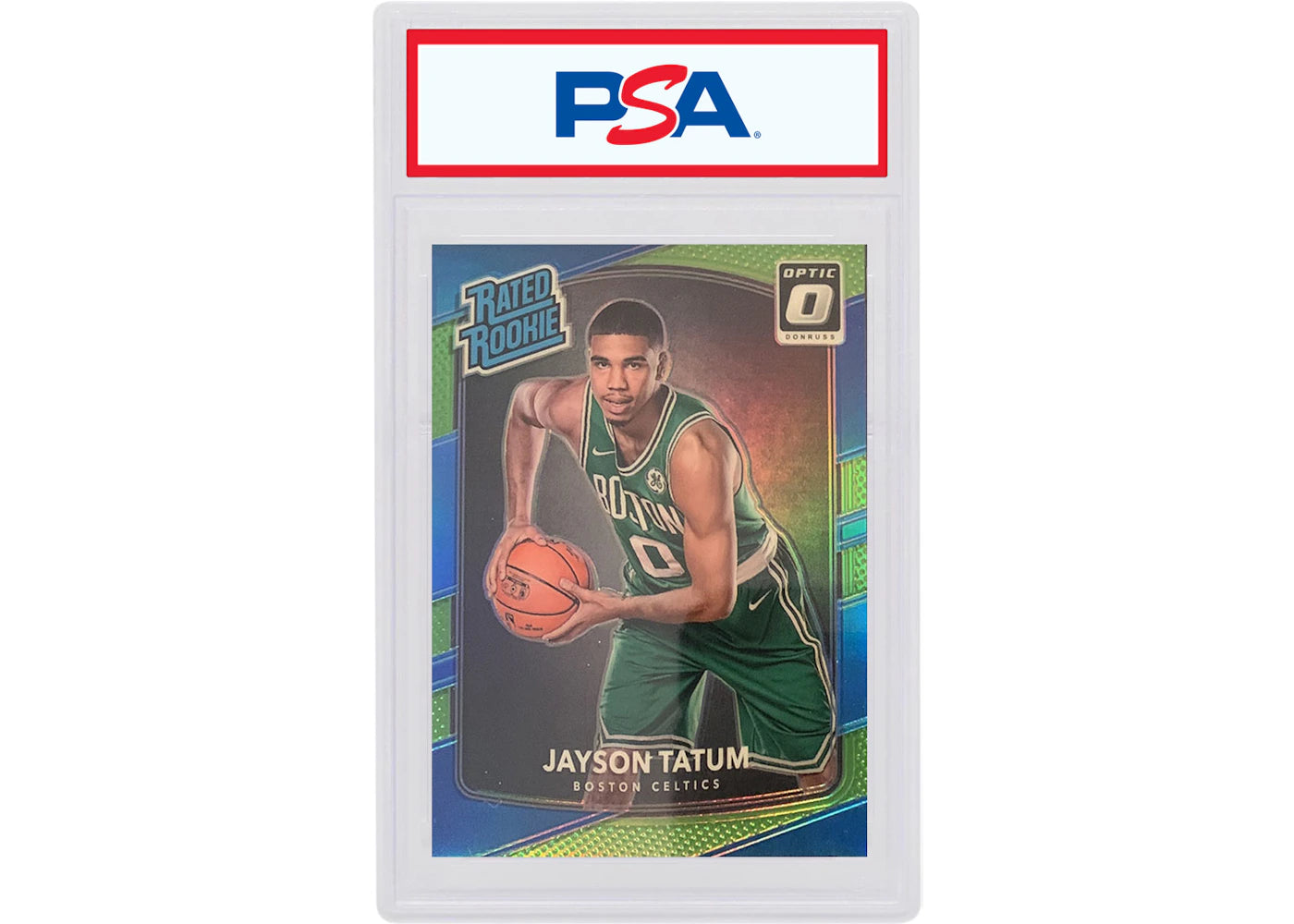 Jayson Tatum 2017 Panini Donruss Optic Rookie Lime Green /175 #198 (PSA or BGS Graded)