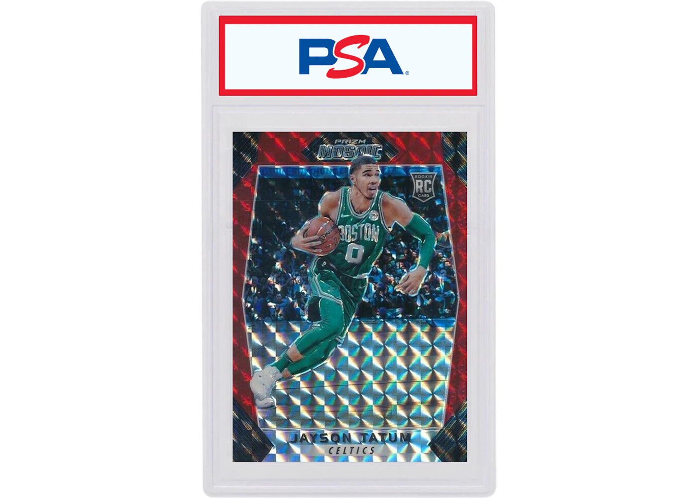 Jayson Tatum 2017 Panini Prizm Mosaic Rookie Red #20 (PSA or BGS Graded)