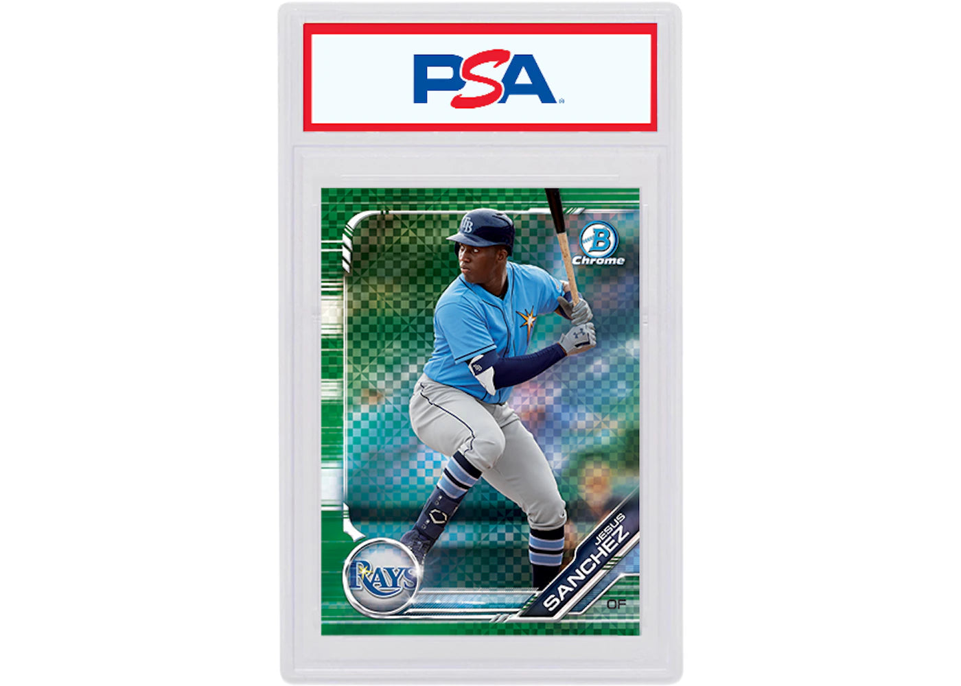 Jesus Sanchez 2019 Bowman Chrome X Green X-Fractor /31 BCP-185 (PSA or BGS Graded)