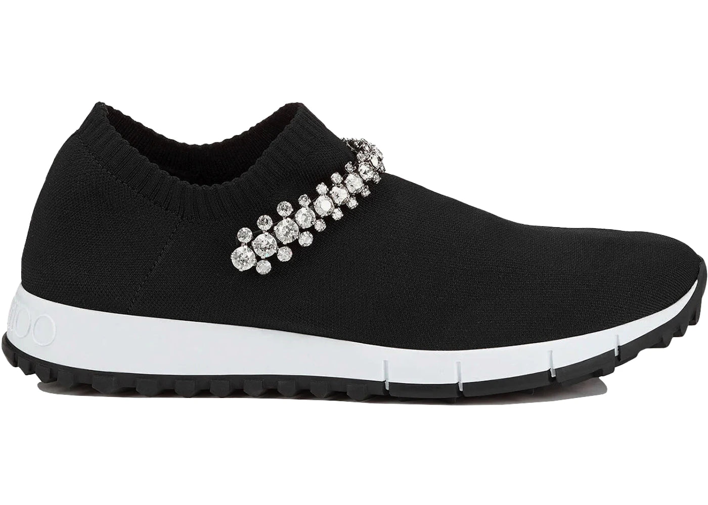 Jimmy Choo Verona Knit Trainers Black Crystal (Women's)
