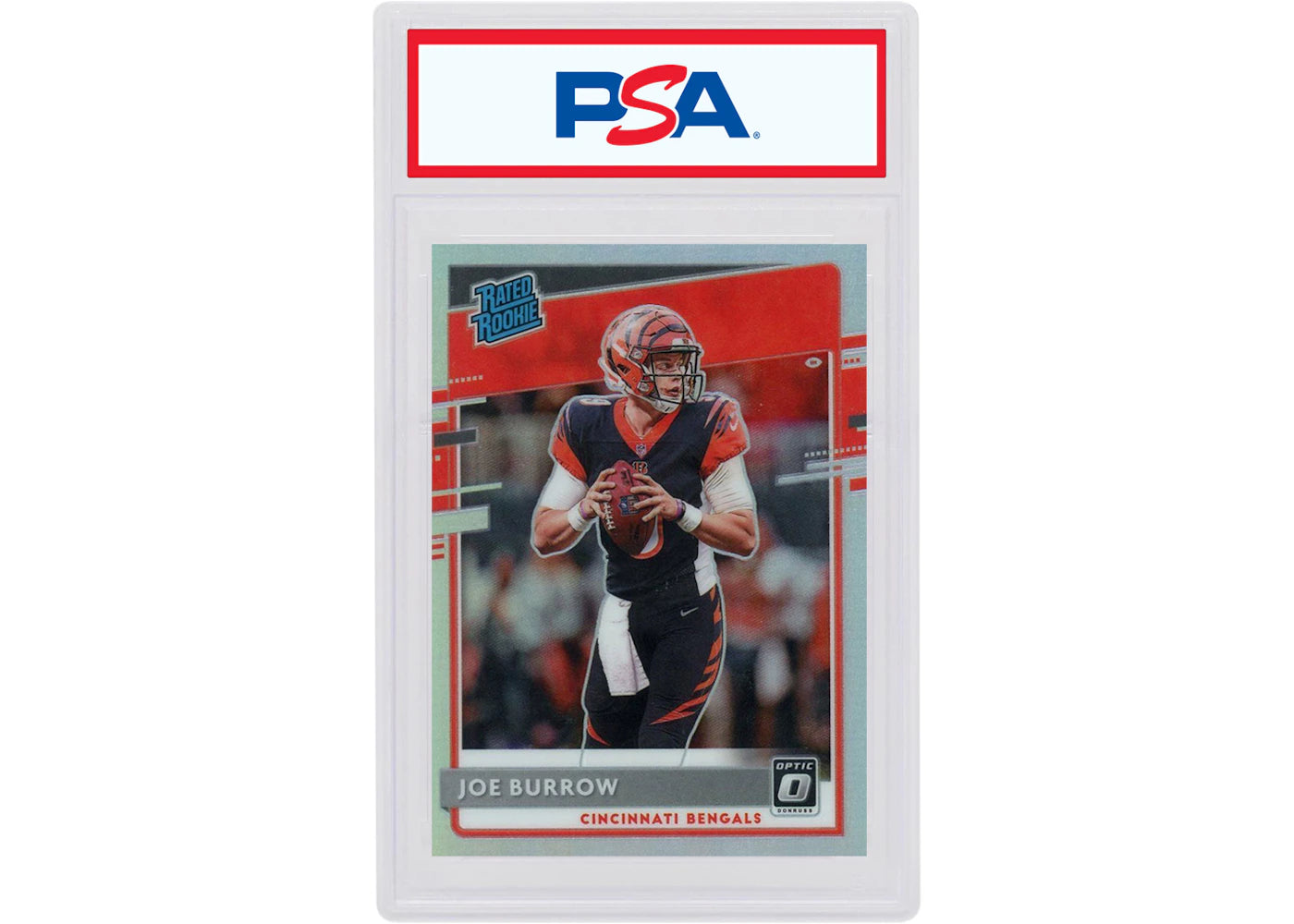 Joe Burrow 2020 Panini Donruss Optic Rookie Holo #151 (PSA or BGS Graded)