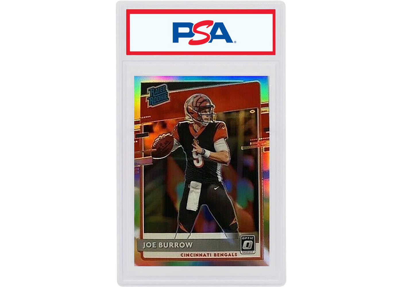 Joe Burrow 2020 Panini Donruss Rookie Optic Rated Rookie Preview Holo #301 (PSA or BGS Graded)