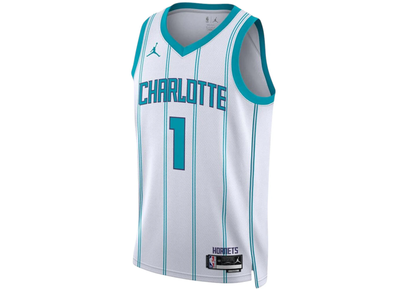 Jordan NBA Charlotte Hornets Lamelo Ball Association Edition Swingman Jersey White/Tail