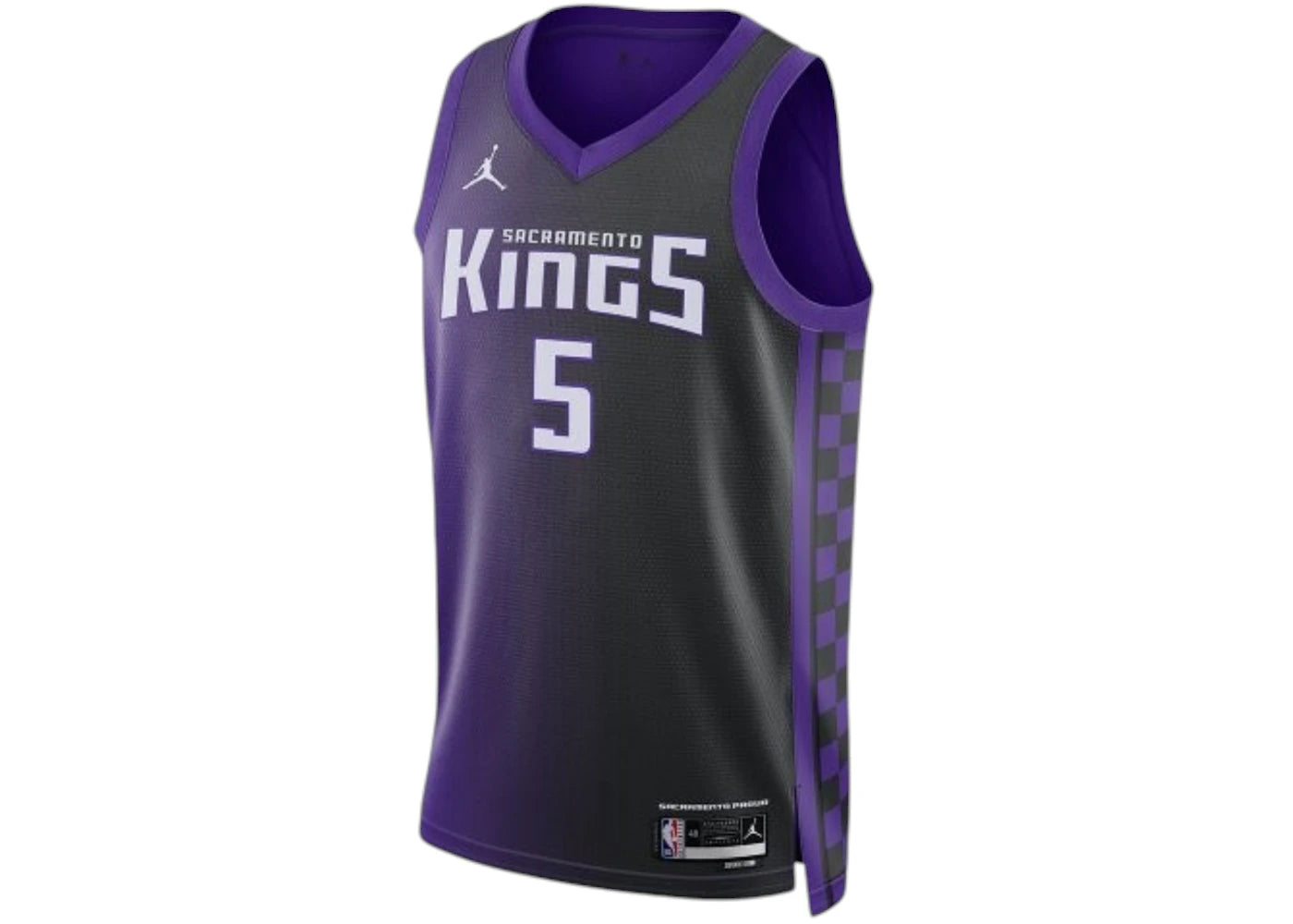 Jordan Sacramento Kings 23/24 De'Aaron Jersey Purple