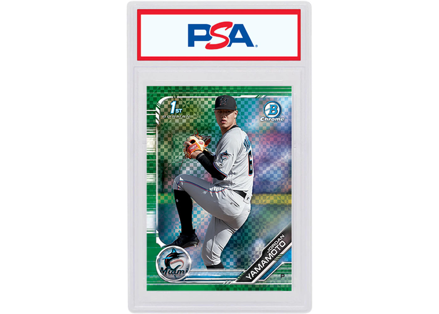 Jordan Yamamoto 2019 Bowman Chrome X Green X-Fractor /31 BCP-203 (PSA or BGS Graded)