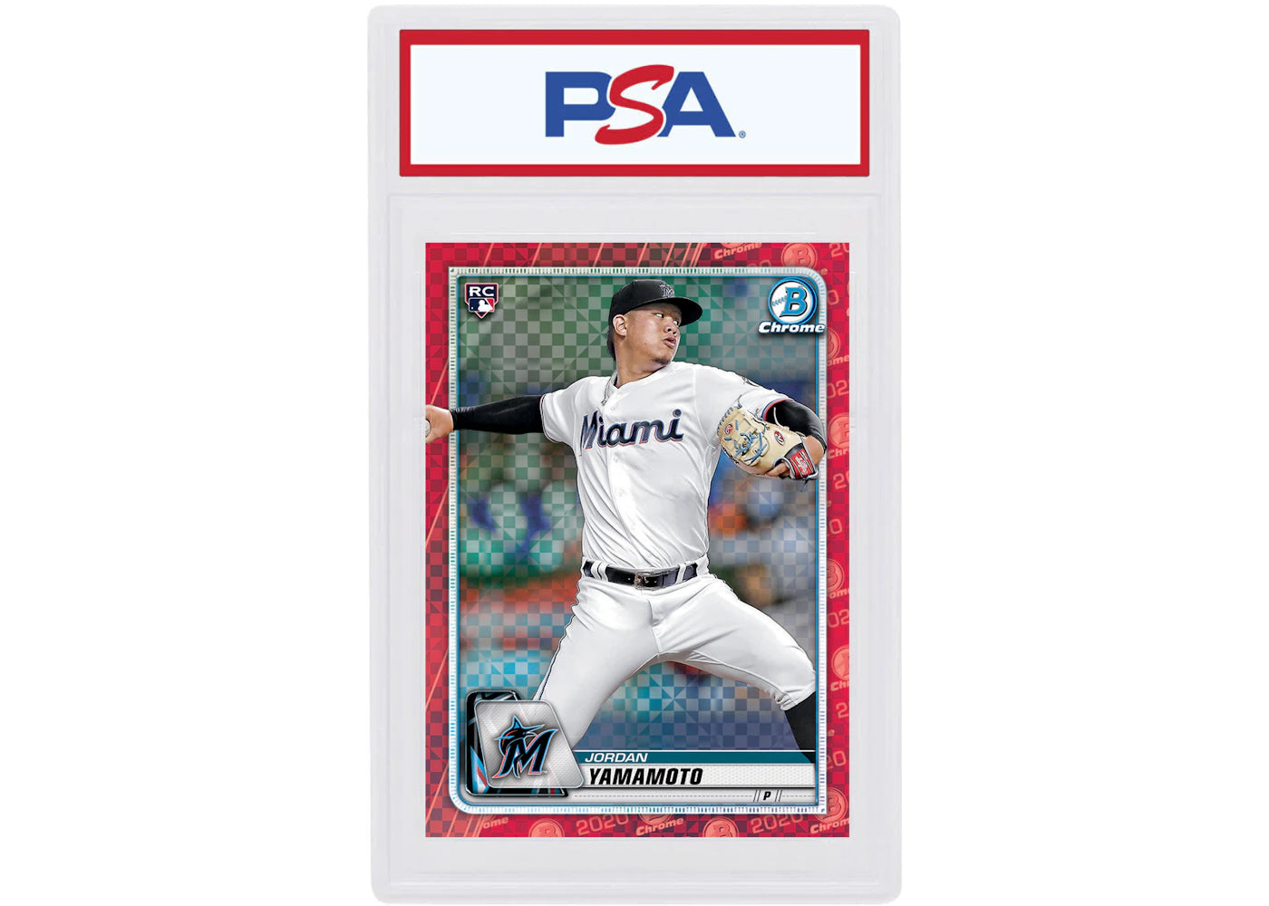 Jordan Yamamoto 2020 Bowman Chrome X Rookie Red X-Fractor 1/1 #24 (PSA or BGS Graded)