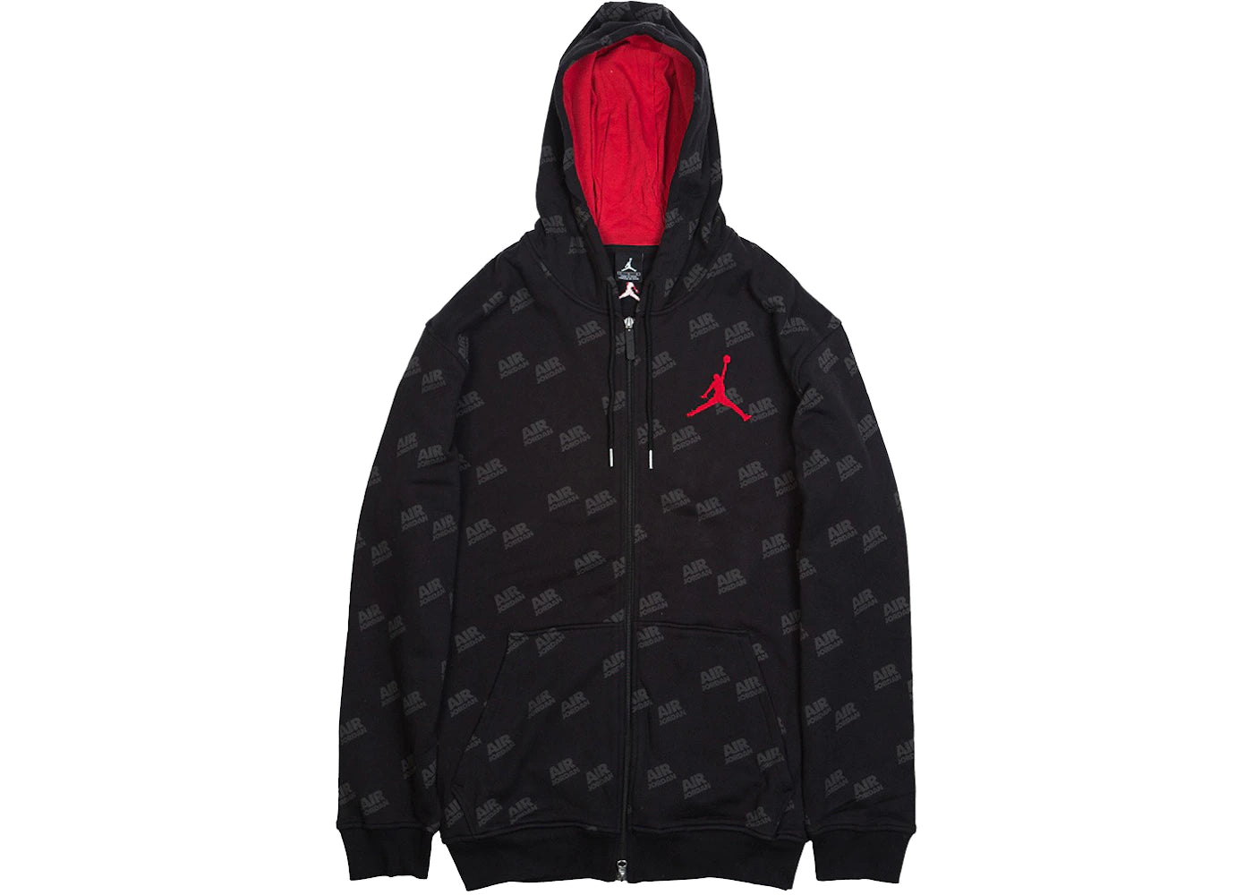 Jordan Zip-Up Hoodie Jacket Black