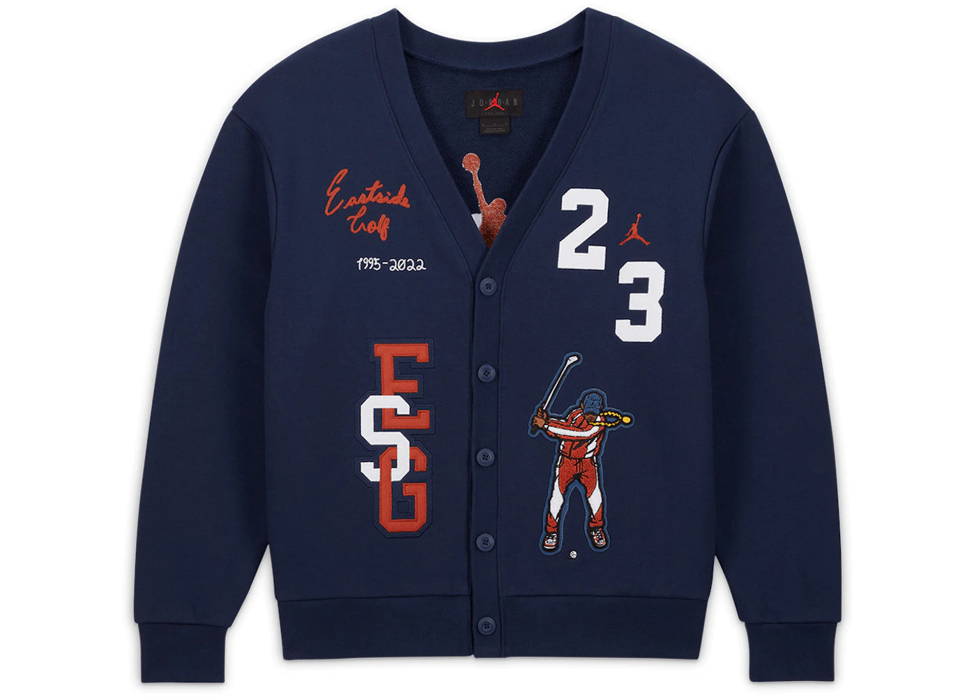 Jordan x Eastside Golf Cardigan Navy