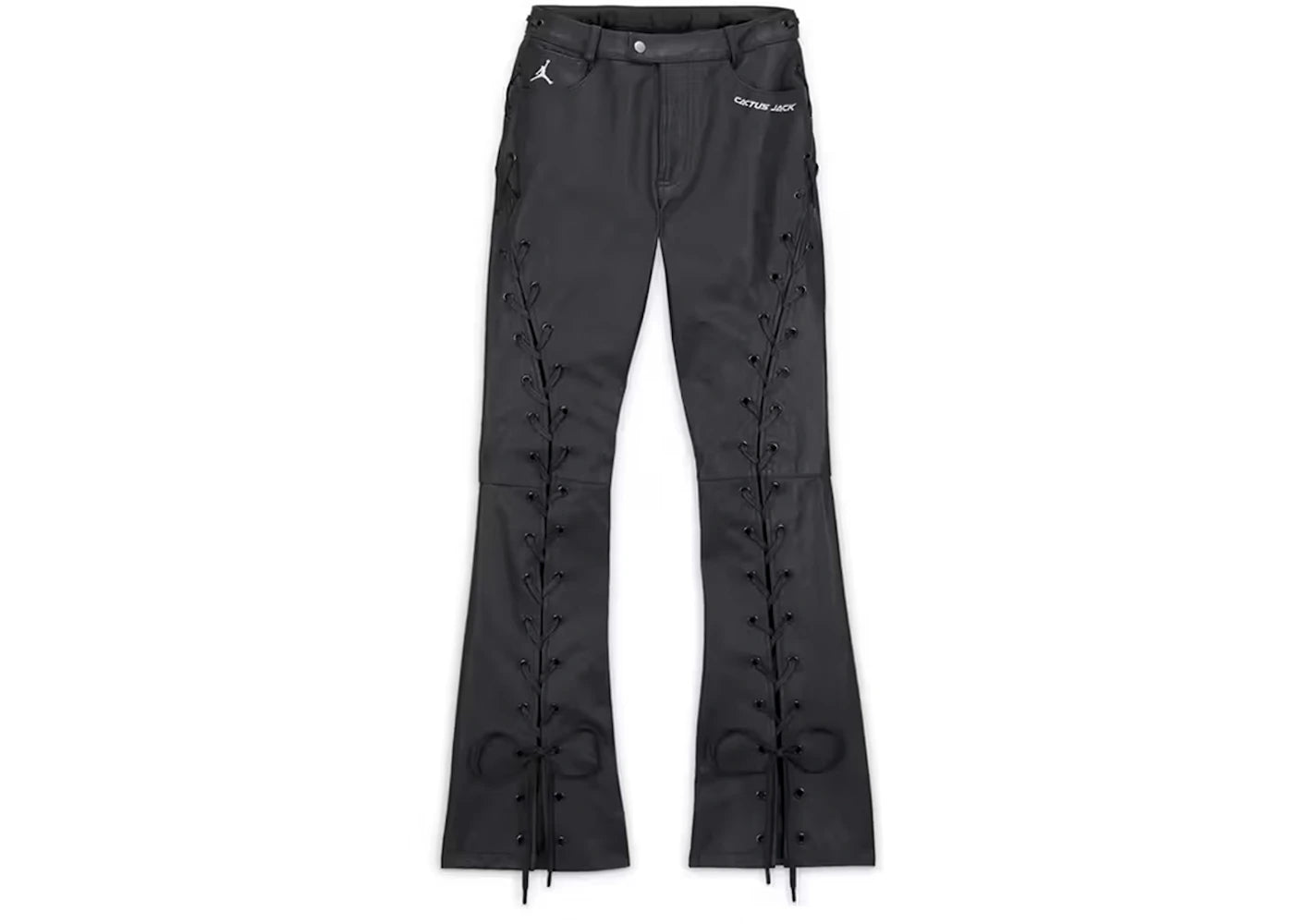 Jordan x Travis Scott Cactus Jack Women's Leather Pants (Asia Sizing) Black