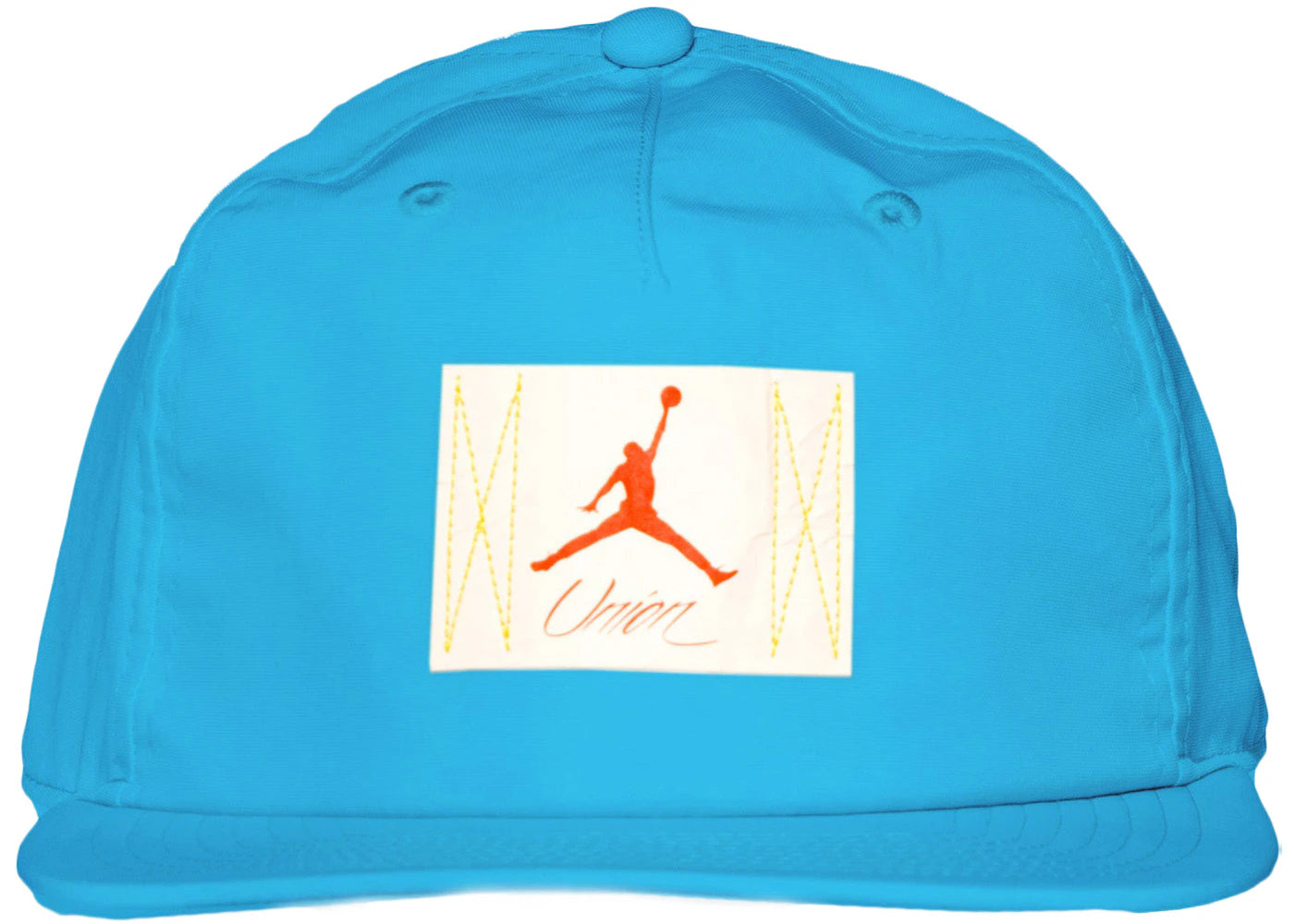 Jordan x Union Cap Equator Blue/Habanero Red