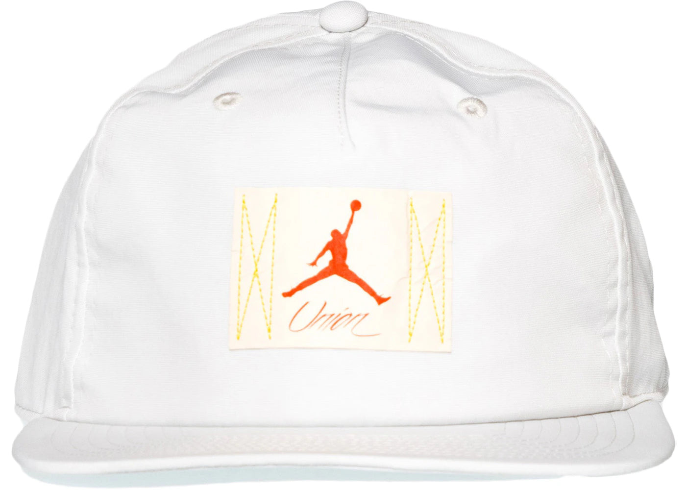 Jordan x Union Cap White Onyx/Habanero Red