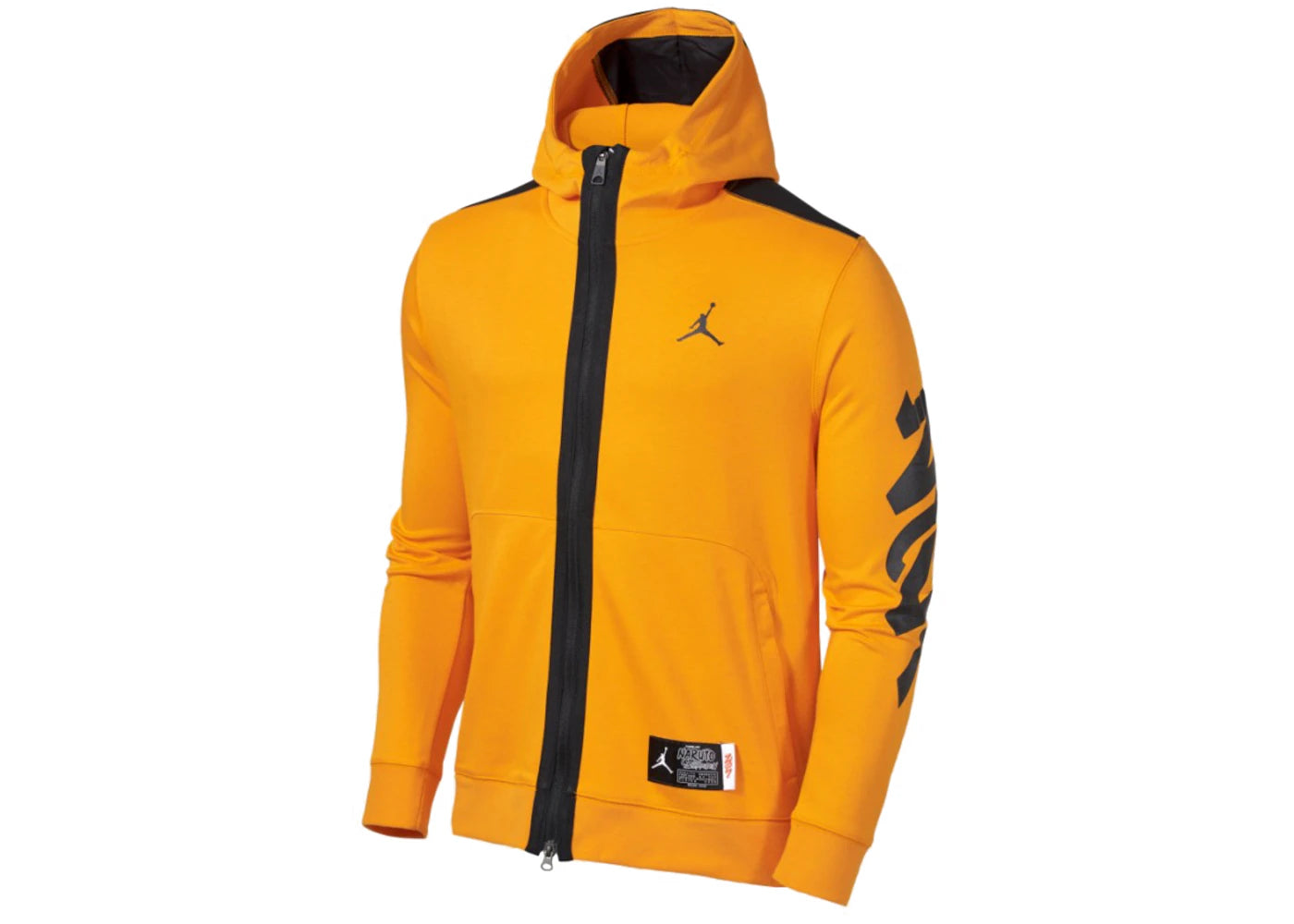 Jordan x Zion x Naruto Full Zip Top Hoodie (Asia Sizing) Orange