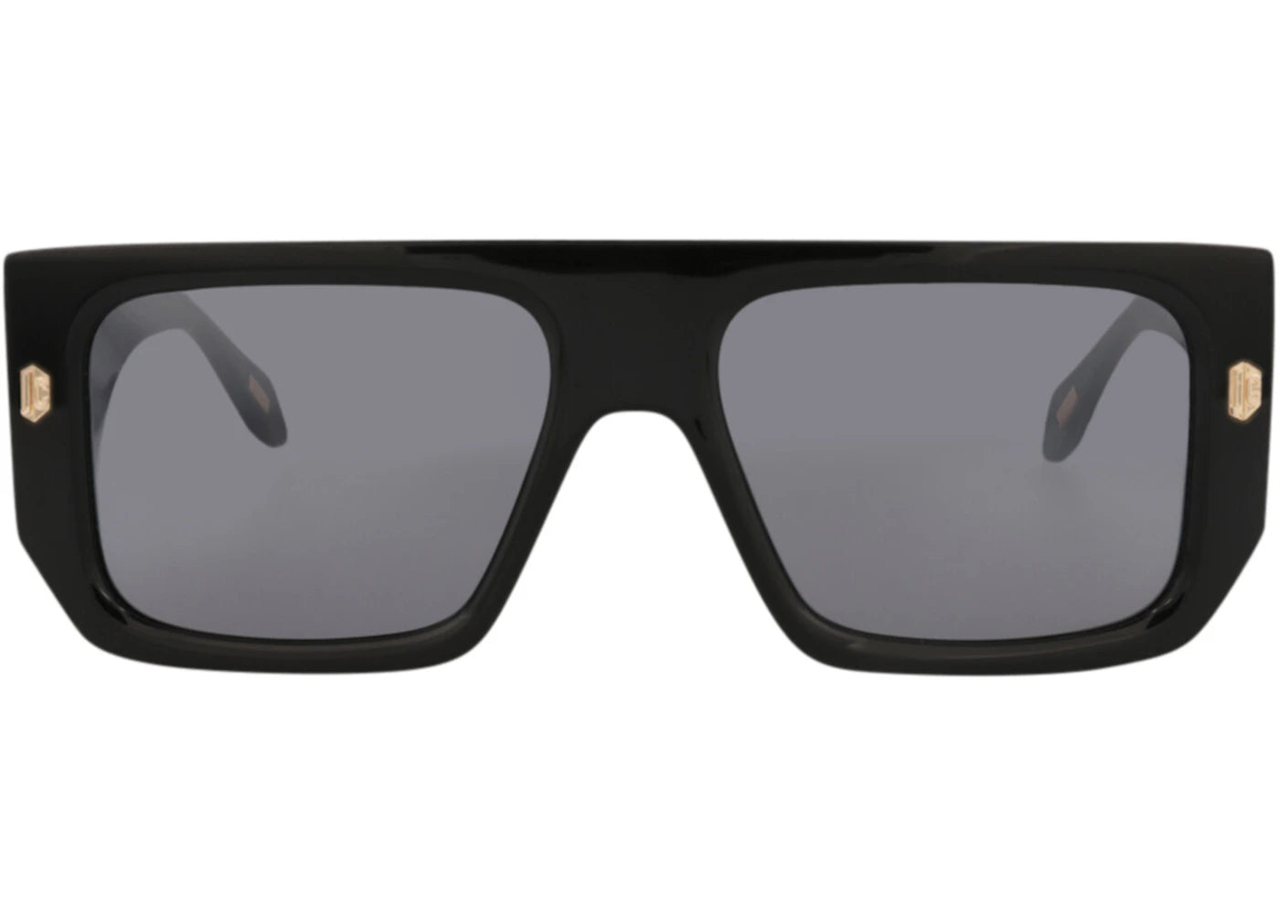 Just Cavalli Aviator-Frame Acetate Sunglasses Black Black Smoke (SJC022-56-700X)