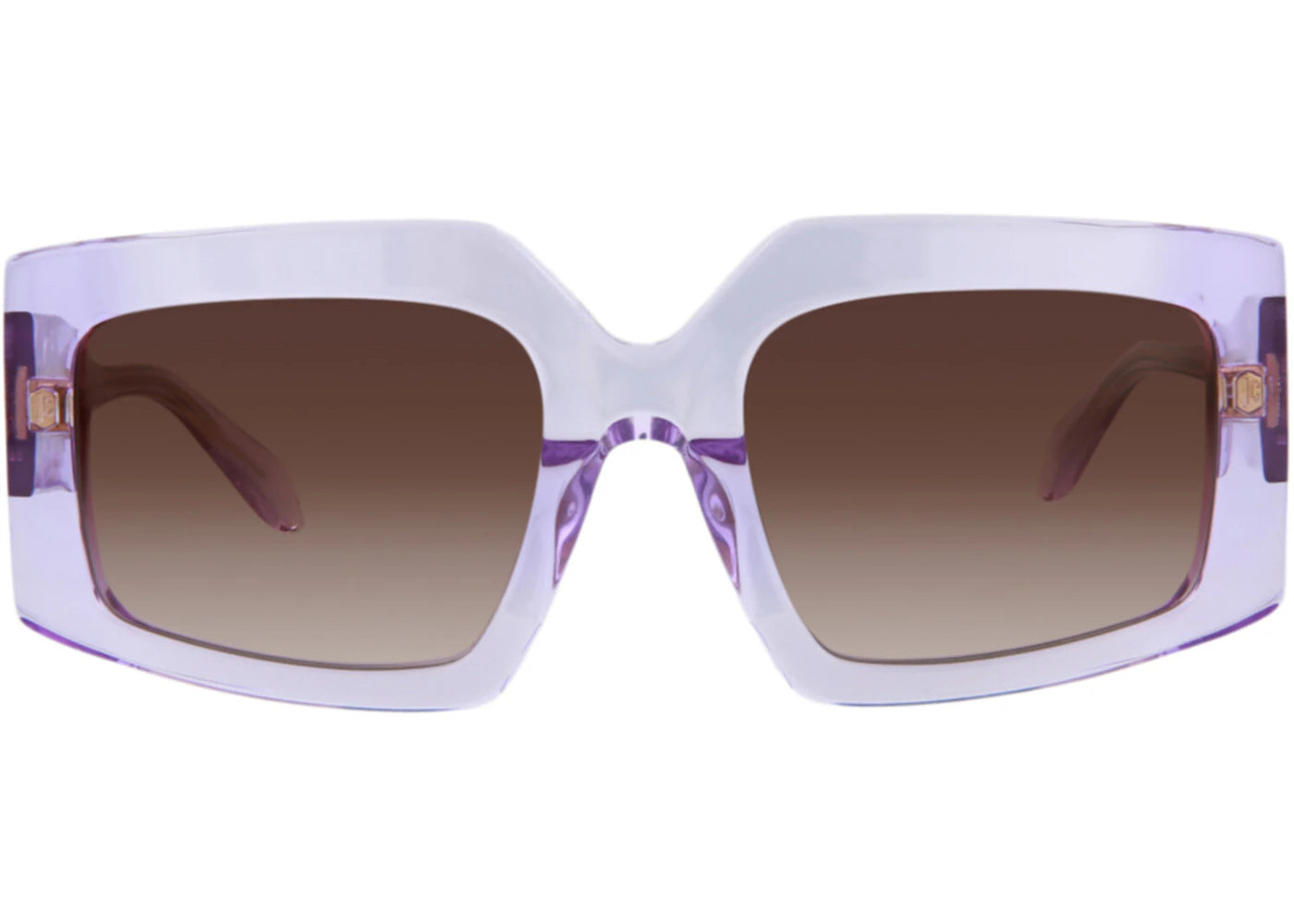 Just Cavalli Square-Frame Acetate Sunglasses Violet Violet Brown (SJC020K-54-06SC)