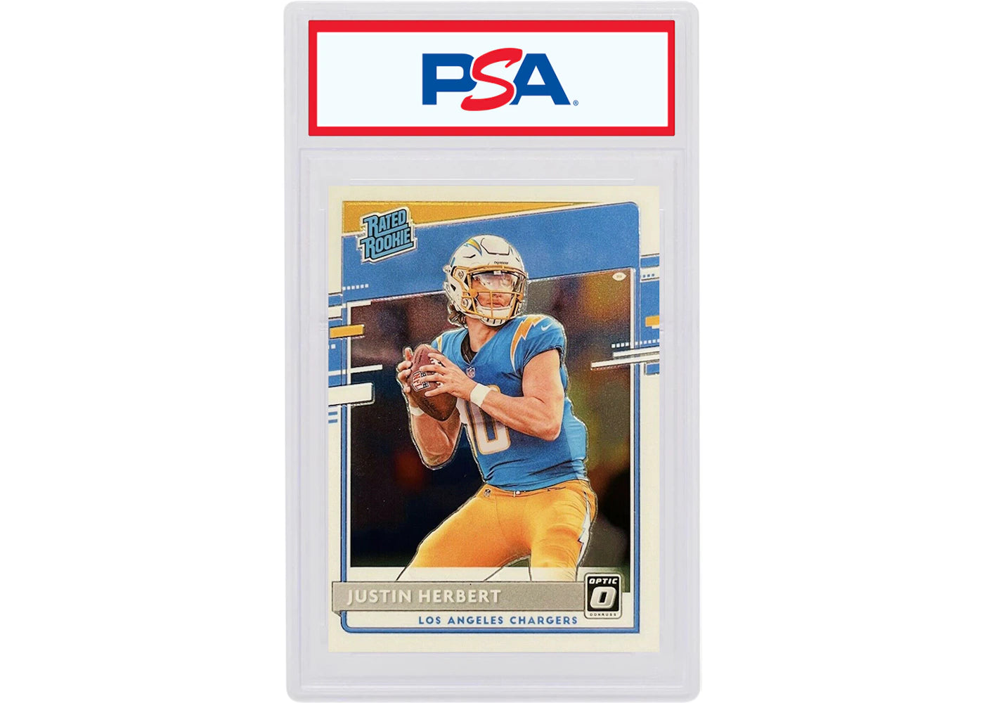 Justin Herbert 2020 Panini Donruss Optic Rookie #153 (PSA or BGS Graded)