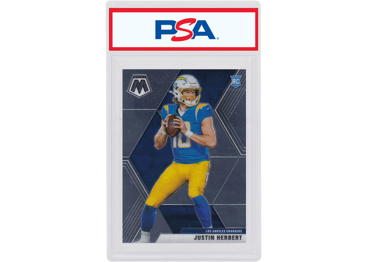 Justin Herbert 2020 Panini Mosaic Rookie #204 (PSA or BGS Graded)