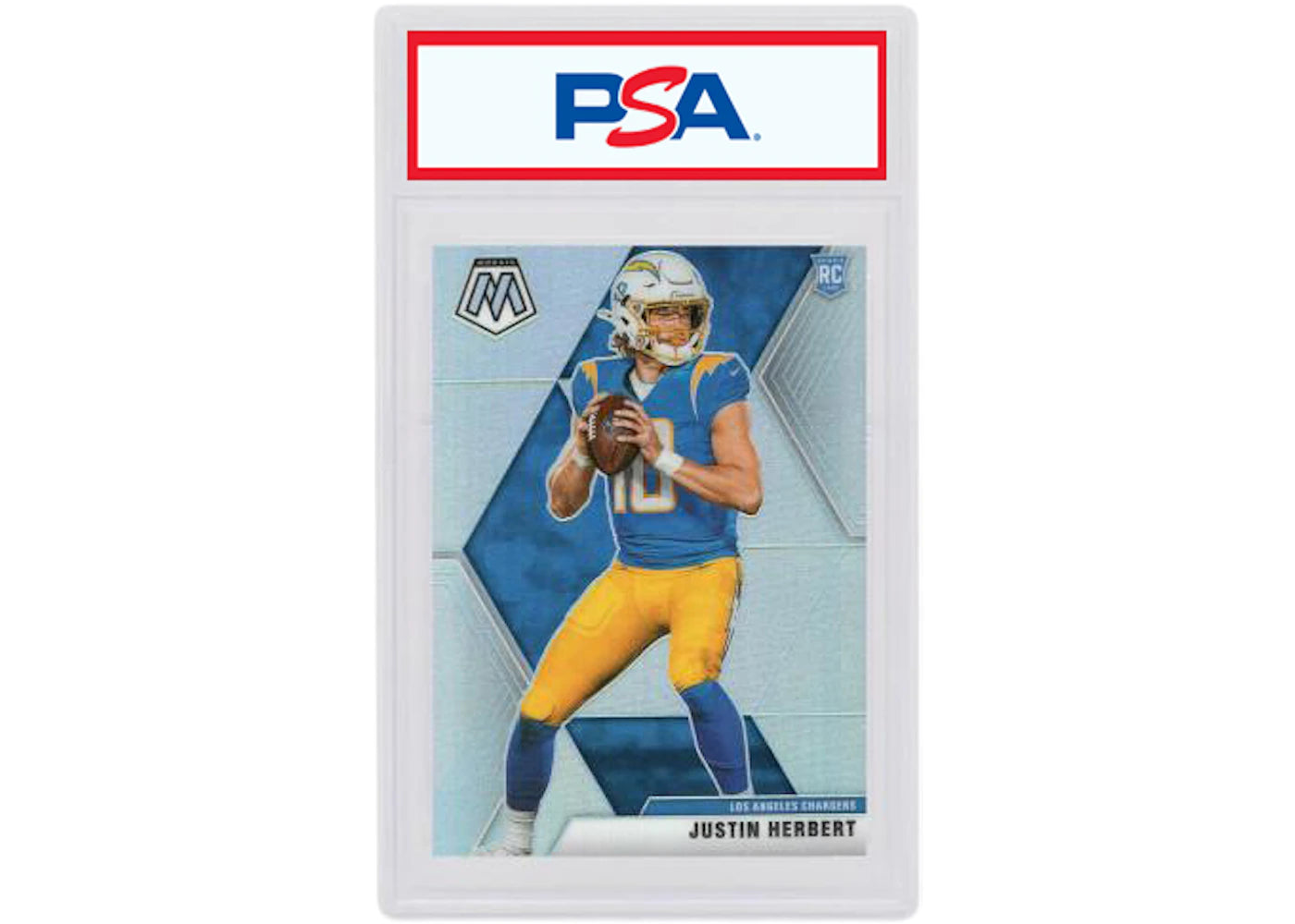 Justin Herbert 2020 Panini Mosaic Rookie Silver #204 (PSA or BGS Graded)