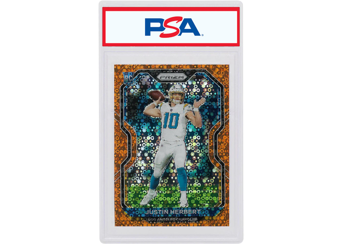 Justin Herbert 2020 Panini Prizm Rookie Disco #325 (PSA or BGS Graded)