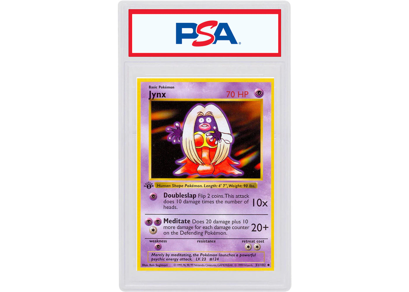 Jynx 1999 Pokemon TCG Base Set 1st Edition #31/102 (PSA or BGS Graded)