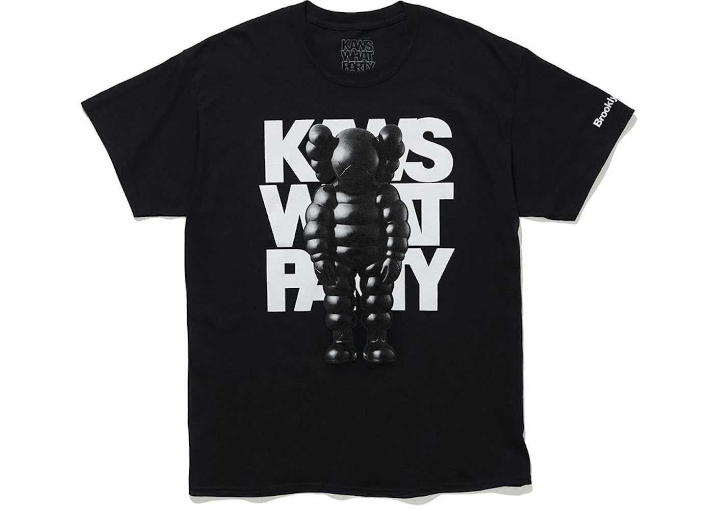 KAWS Brooklyn Museum WHAT PARTY T-shirt Black