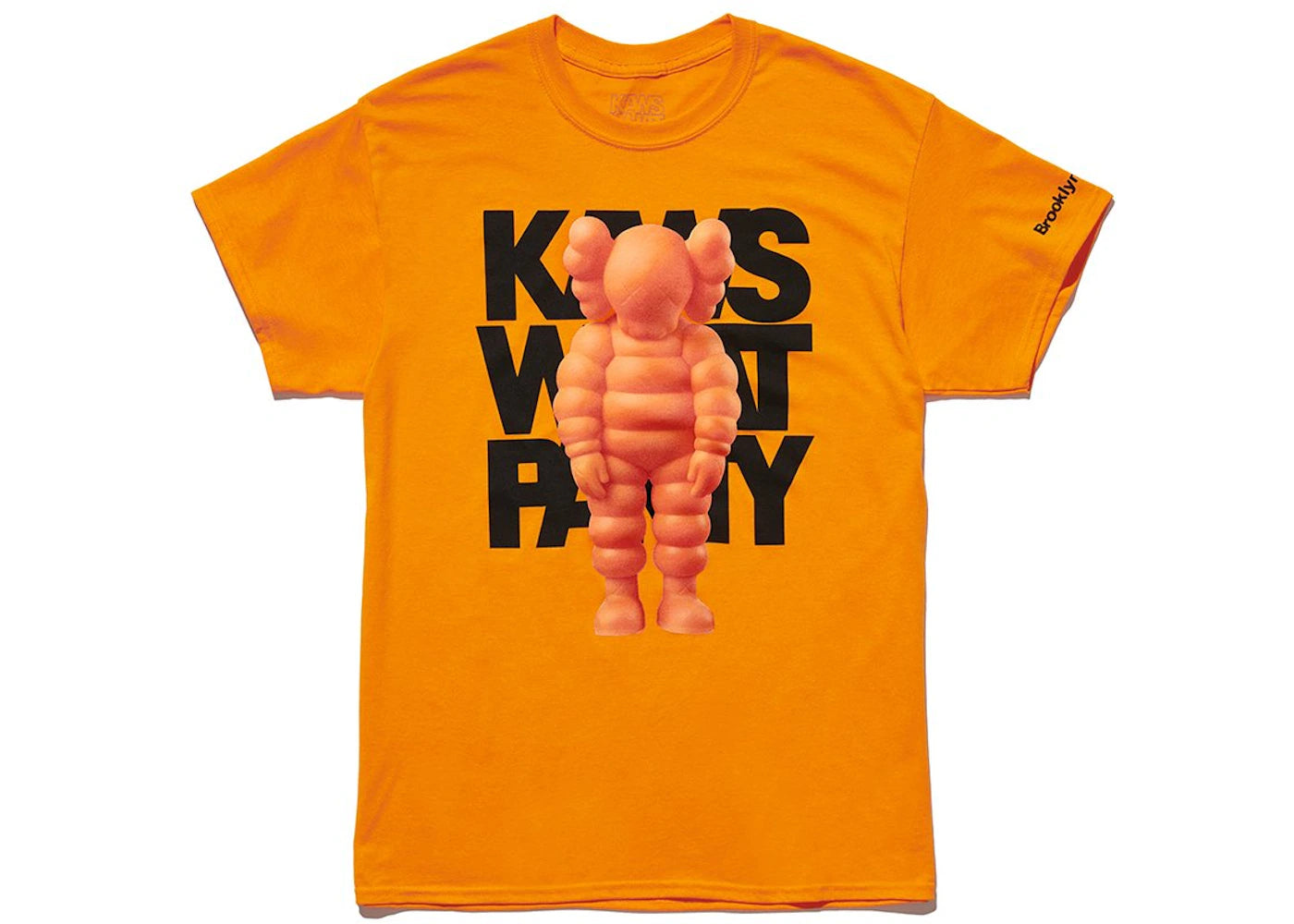 KAWS Brooklyn Museum WHAT PARTY T-shirt Orange