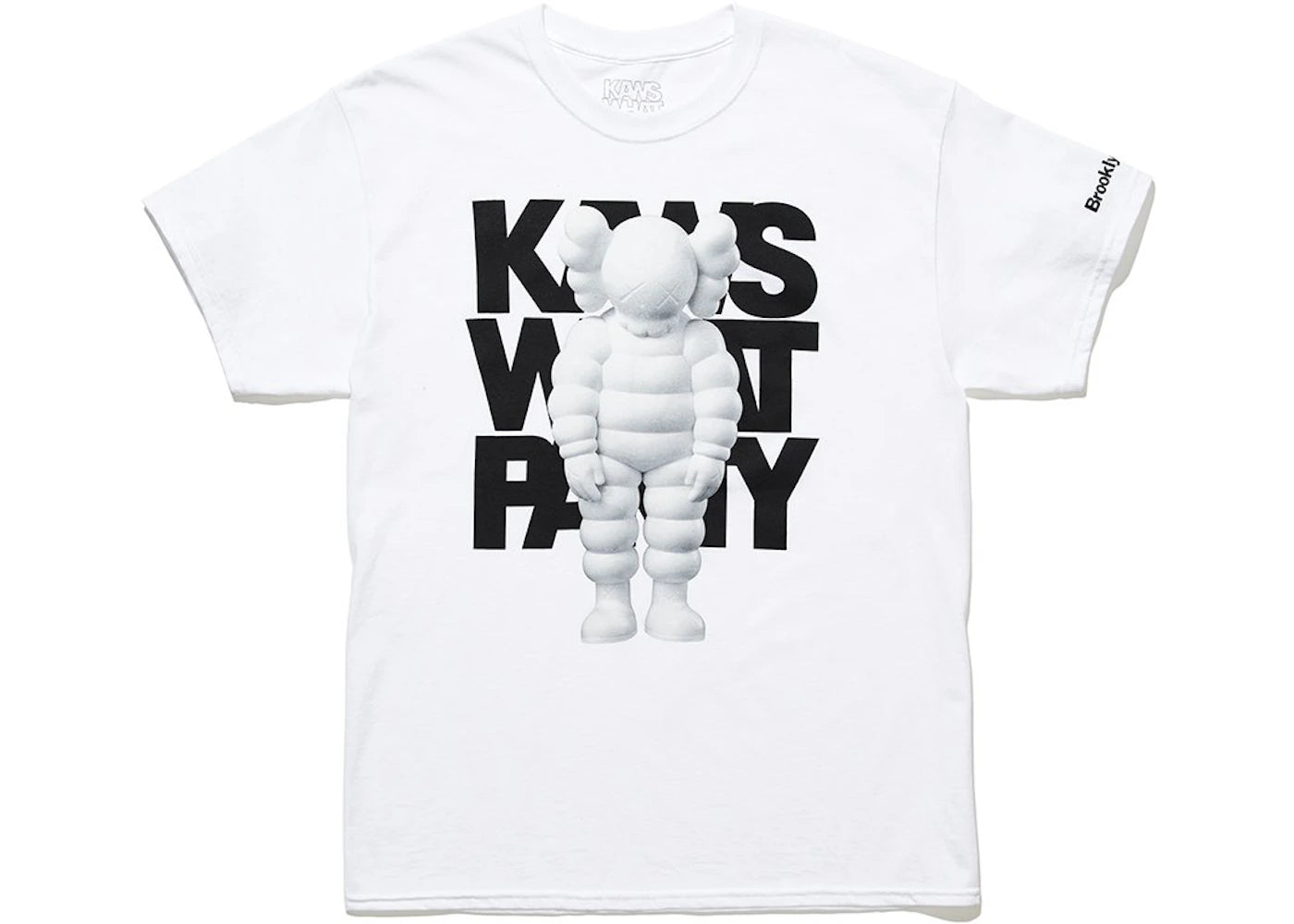 KAWS Brooklyn Museum WHAT PARTY T-shirt White/White