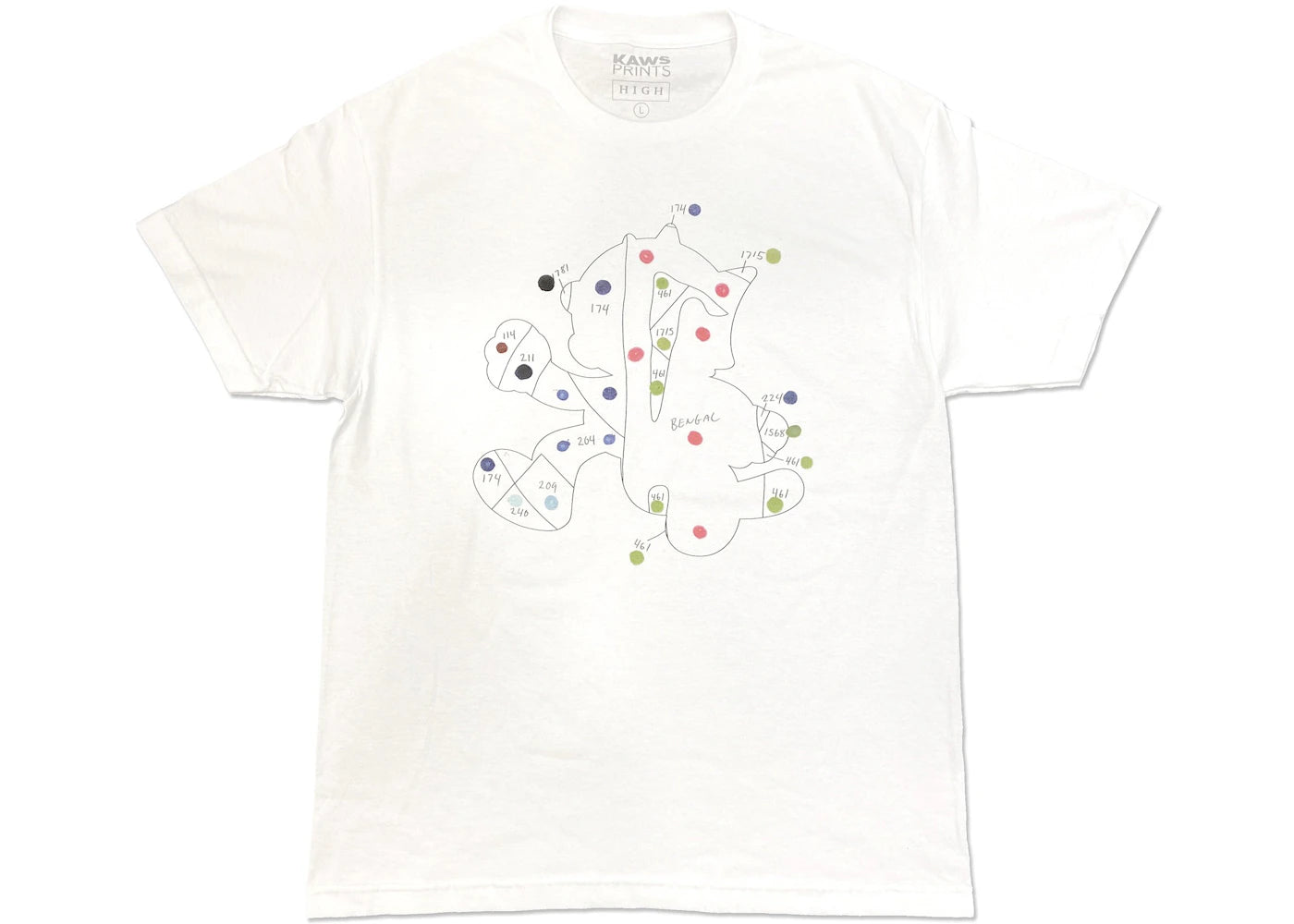KAWS Collection Ankle Bracelet T-shirt White