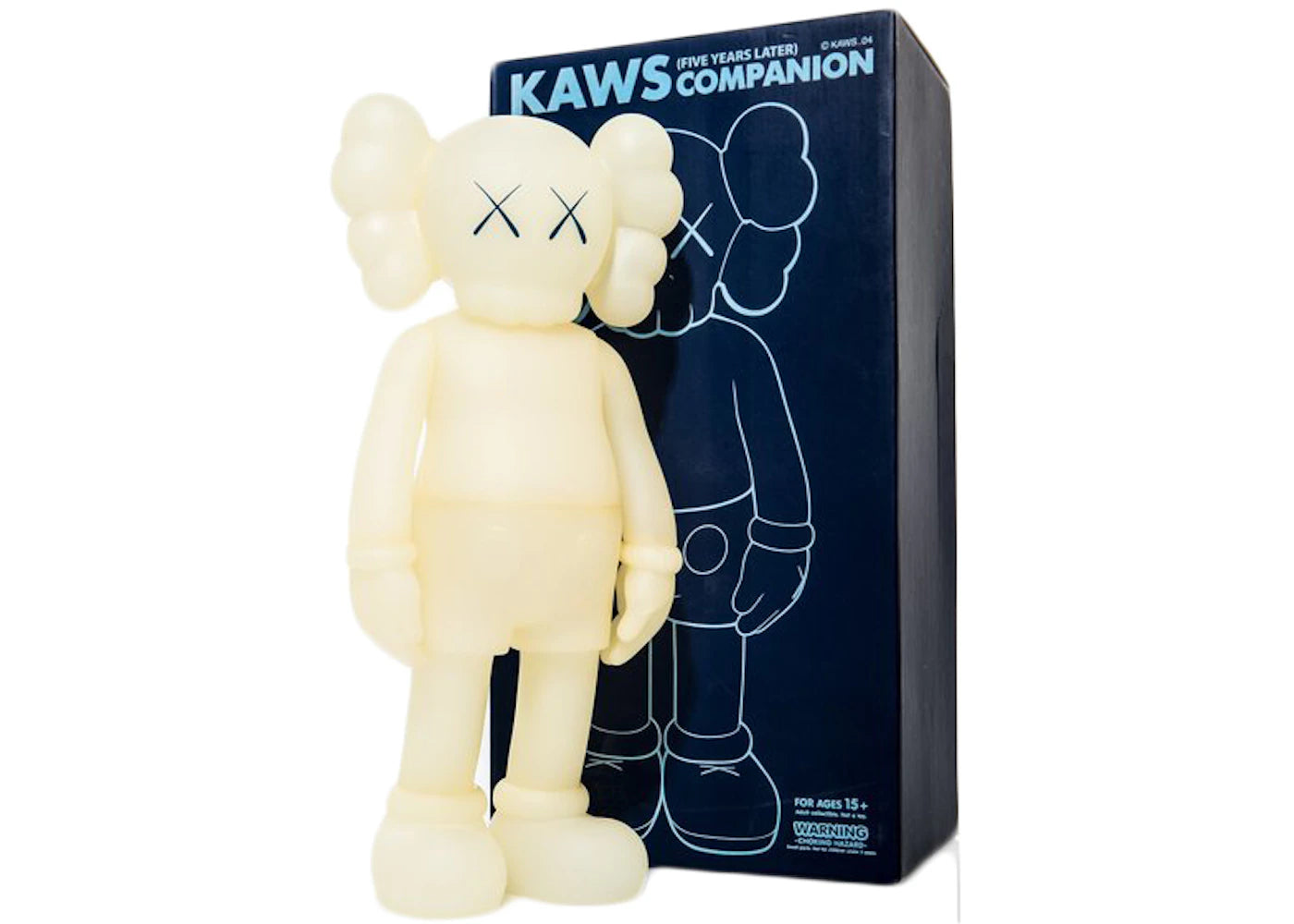 KAWS Five Years Later Companion Vinyl Figure Glow In The Dark (Blue Eyes)