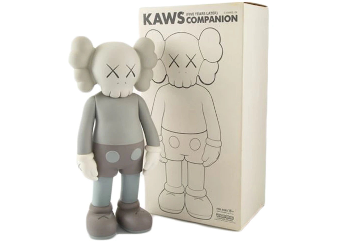 KAWS Five Years Later Companion Vinyl Figure Grey