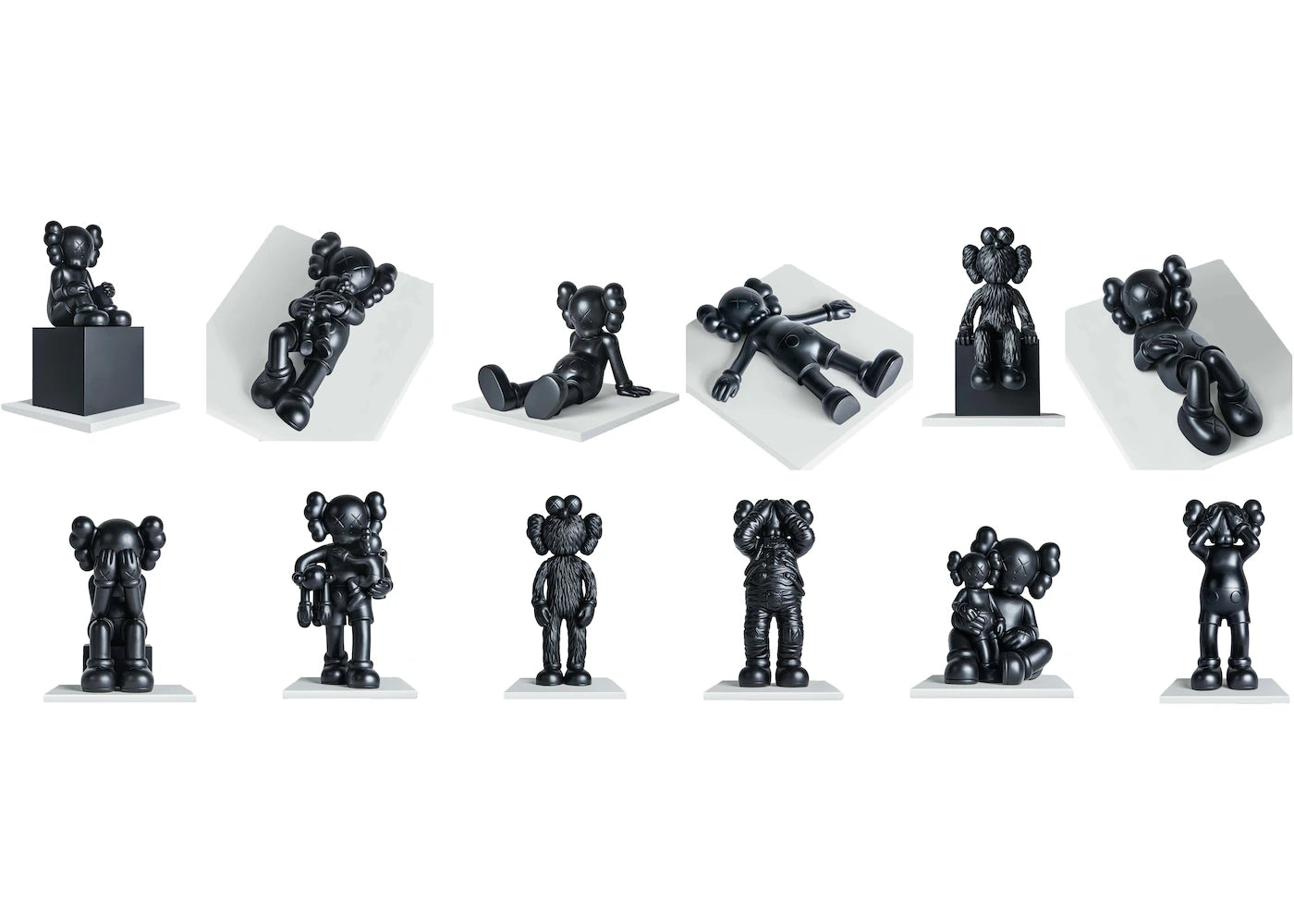 KAWS Full Set Bronze Figures (Edition of 250 + 50 AP, with Signed COA)