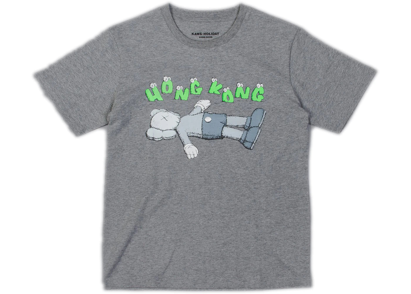 KAWS HOLIDAY Hong Kong Tee Grey