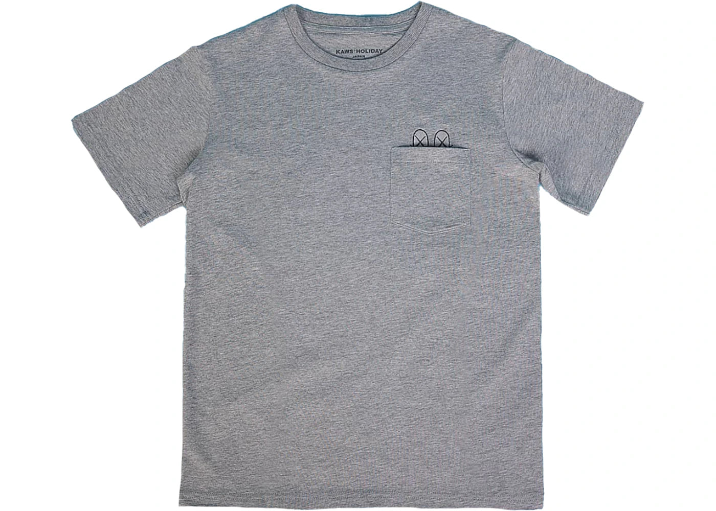 KAWS HOLIDAY JAPAN Pocket T-shirt (Asia Sizing) Grey