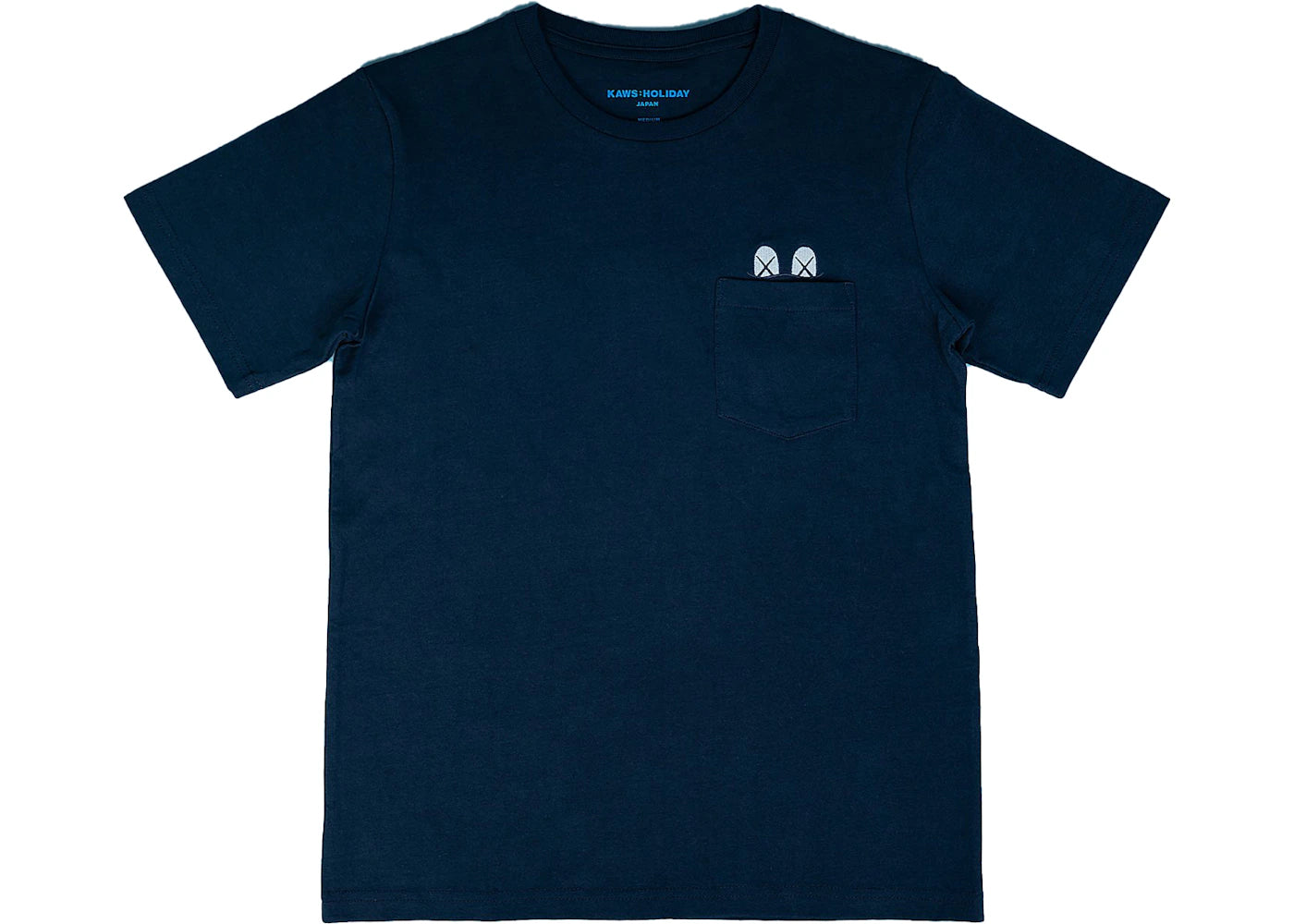 KAWS HOLIDAY JAPAN Pocket T-shirt (Asia Sizing) Navy