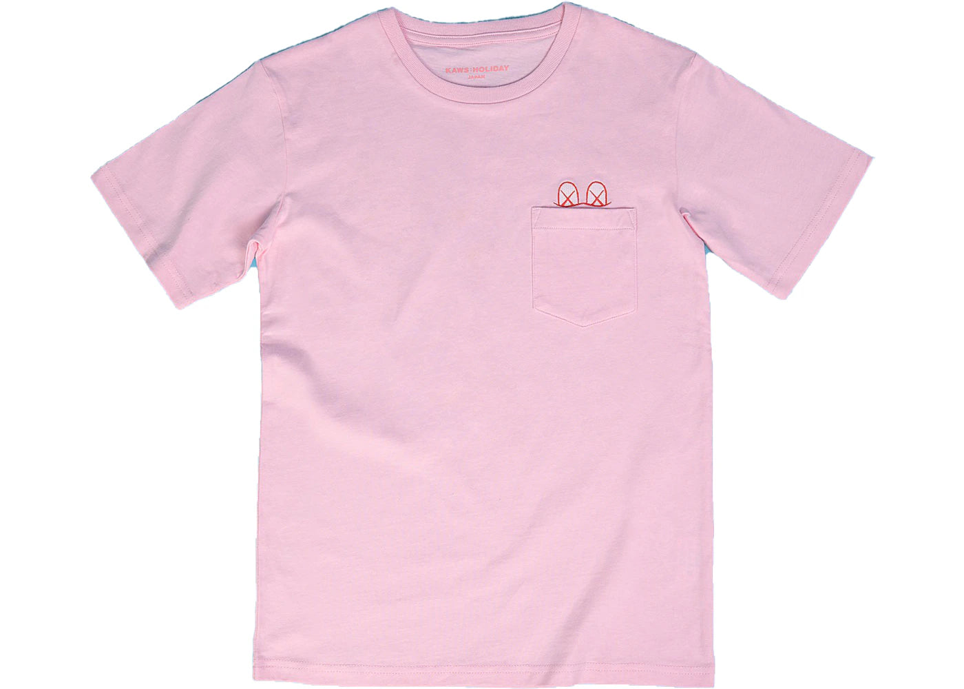 KAWS HOLIDAY JAPAN Pocket T-Shirt Pink