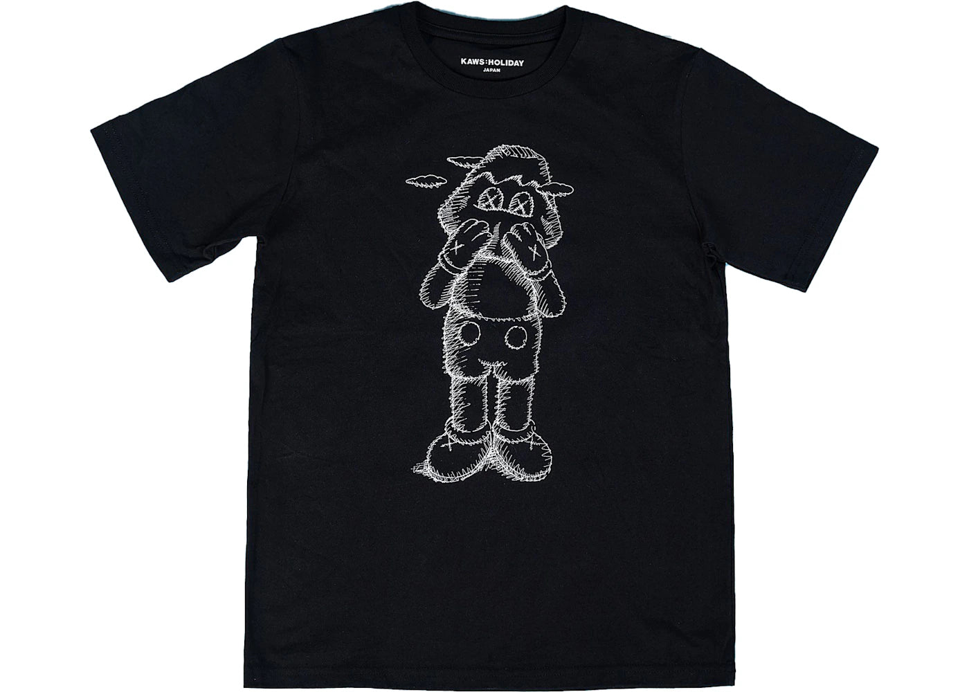 KAWS HOLIDAY JAPAN Sketch T-Shirt Black