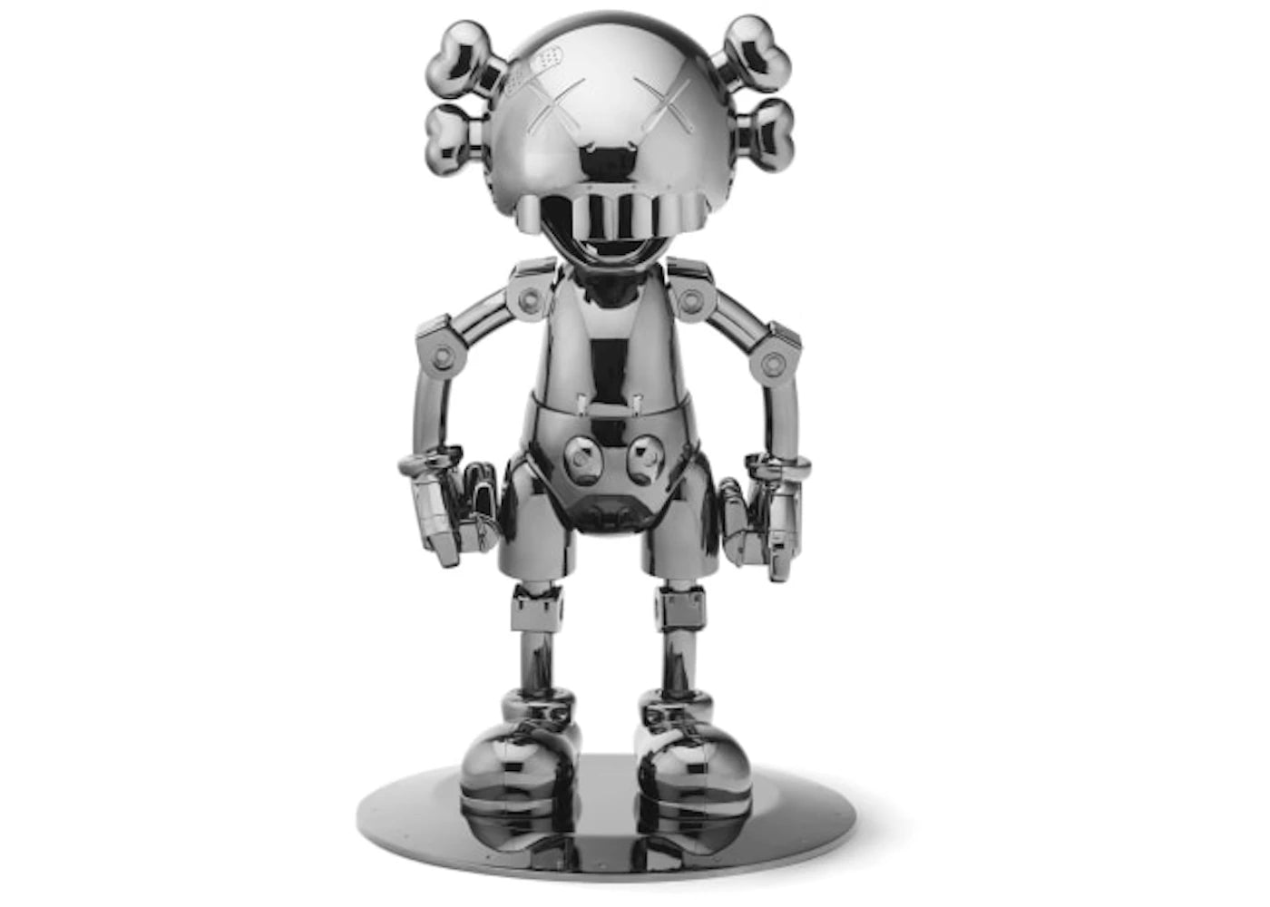 KAWS Hajime Sorayama No Future Companion Figure Black Chrome