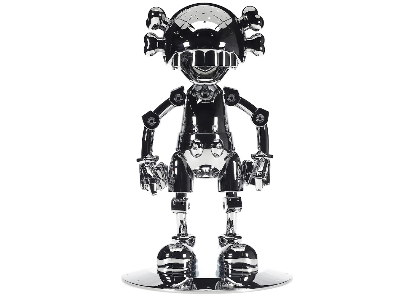 KAWS Hajime Sorayama No Future Companion Figure Silver Chrome