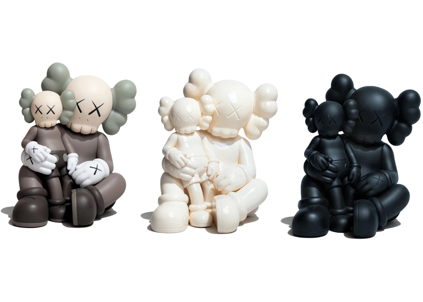 KAWS Holiday Changbai Mountain Vinyl Figure Set Brown/Snowy White/Black