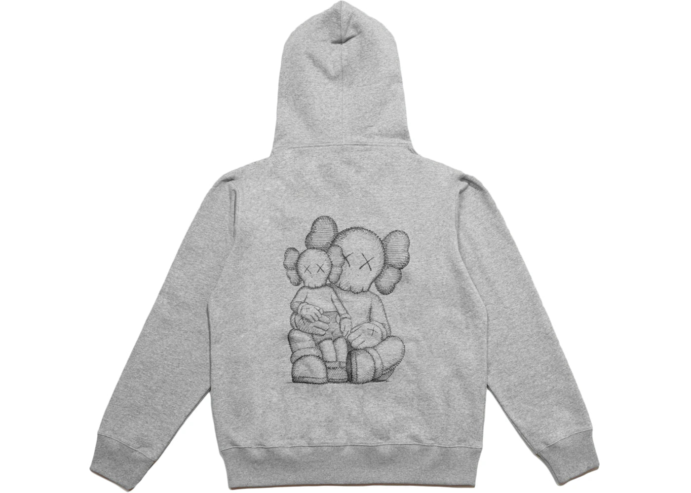 KAWS Holiday Changbai Mountain Zip Up Hoodie Grey