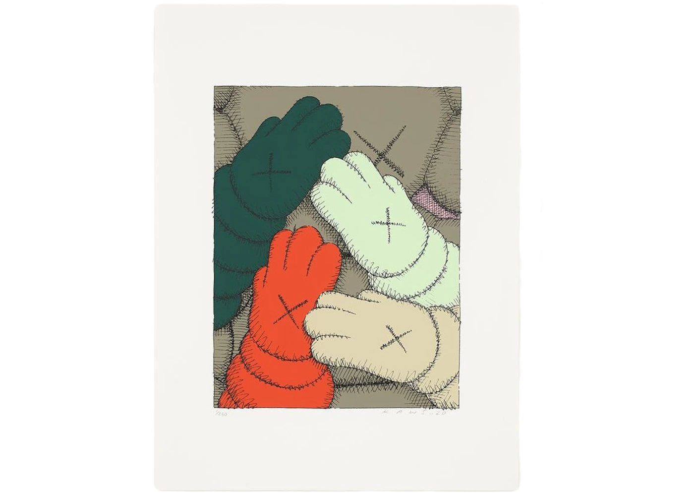 KAWS Urge Print #7 Grey (Signed, Edition of 250)
